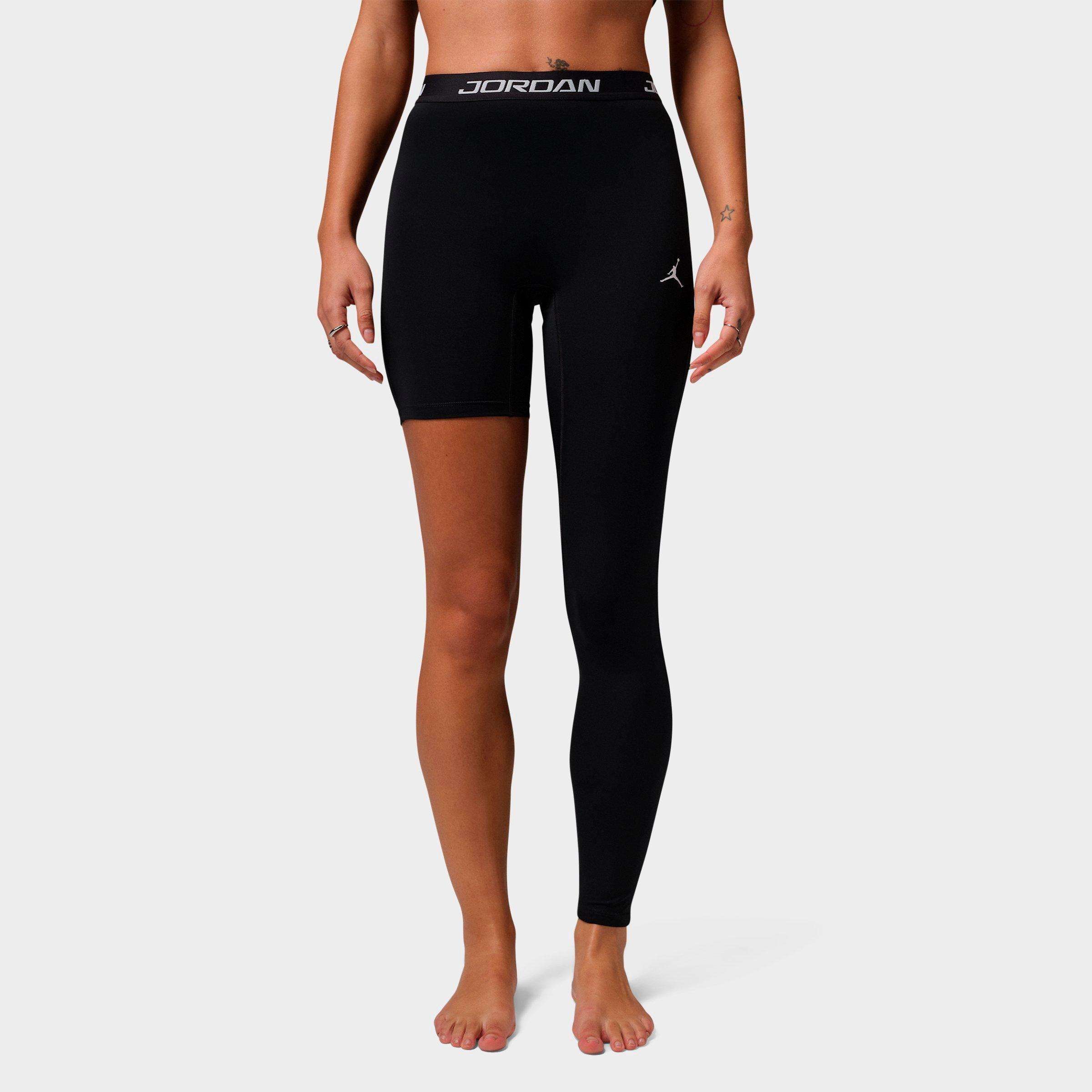 Jordan Women's Sport High-Rise Single-Leg Basketball Tights (Left) in Black/White Size: Medium