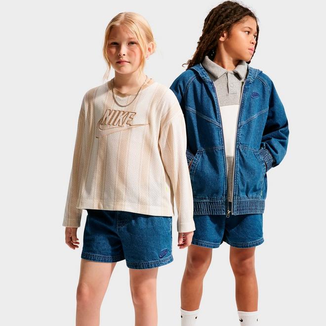 Big Kids' Nike Sportswear Collection Denim Shorts