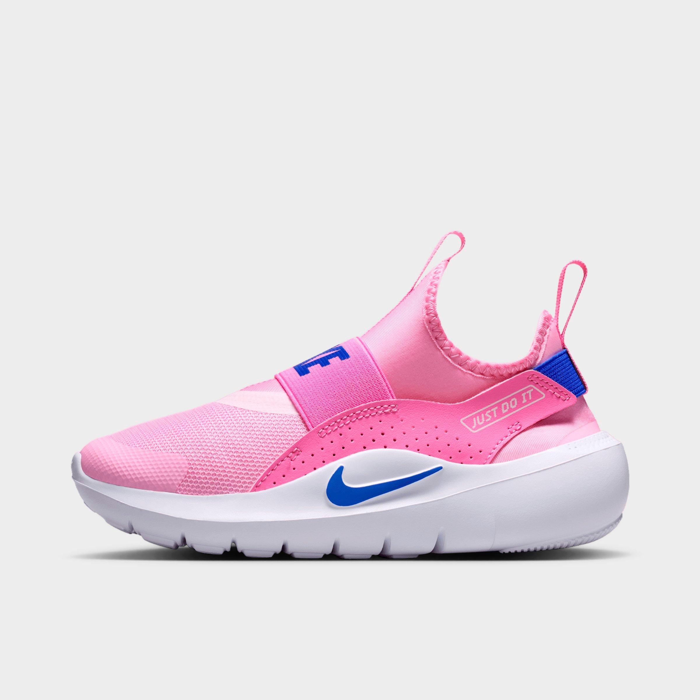 Nike Little Kids Flex Runner 4 Running Shoes in Pink Rise/Playful Pink/Pink Foam Size: 11.5