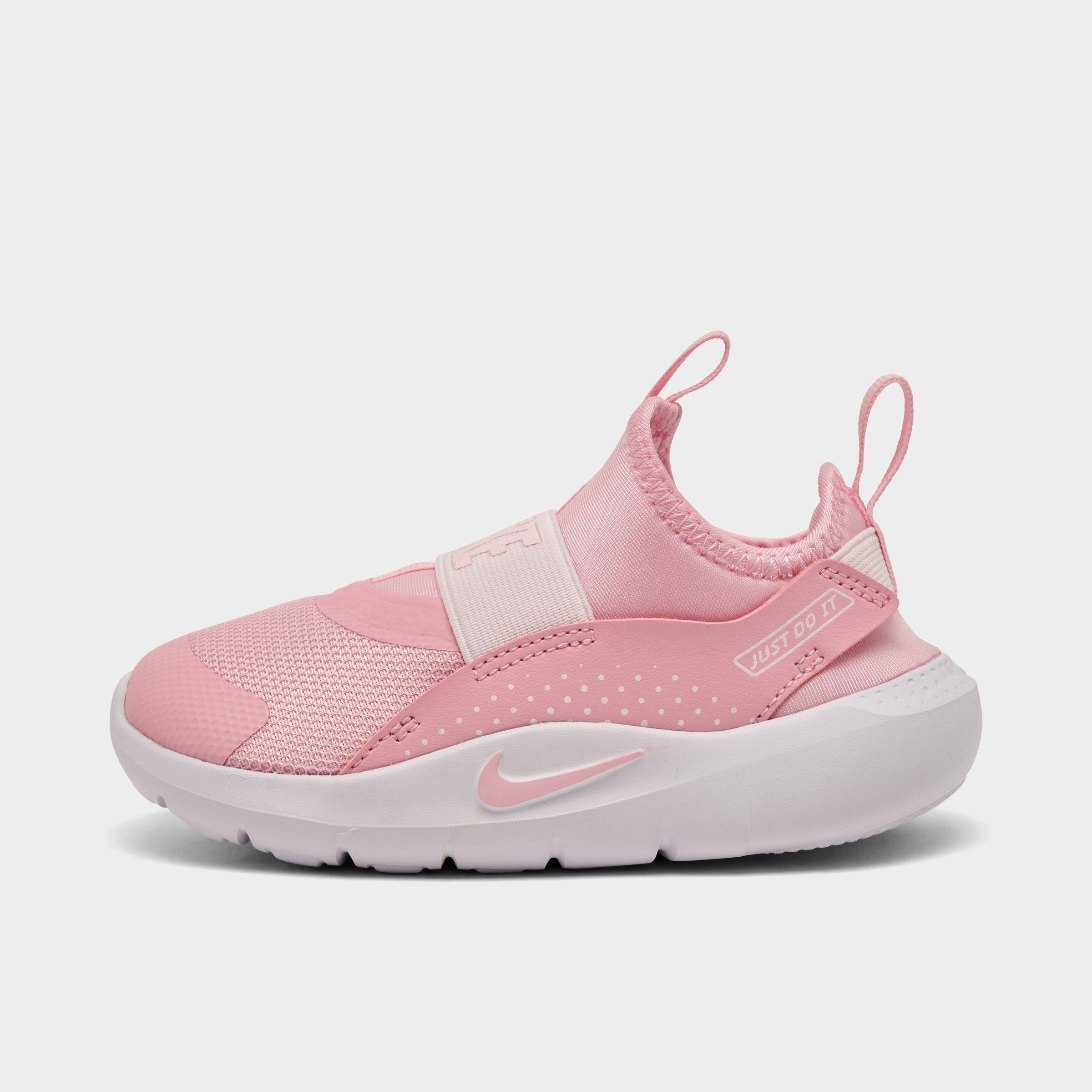 Nike Kids Toddler Flex Runner 4 Running Shoes in Medium Soft Pink/Pink Foam/White Size: 5.0