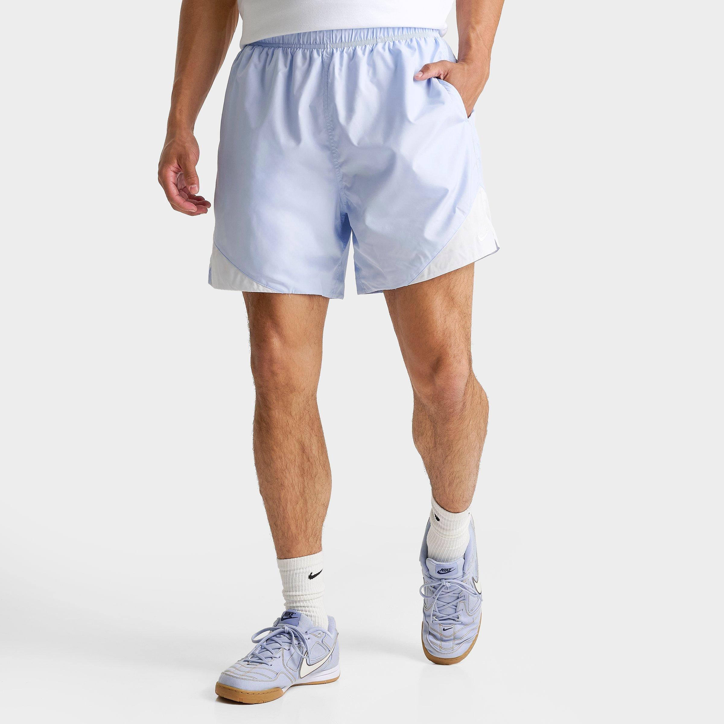 Nike Men's Windrunner Lightweight Woven Shorts in Hydrogen Blue/Summit White/White Size: Small