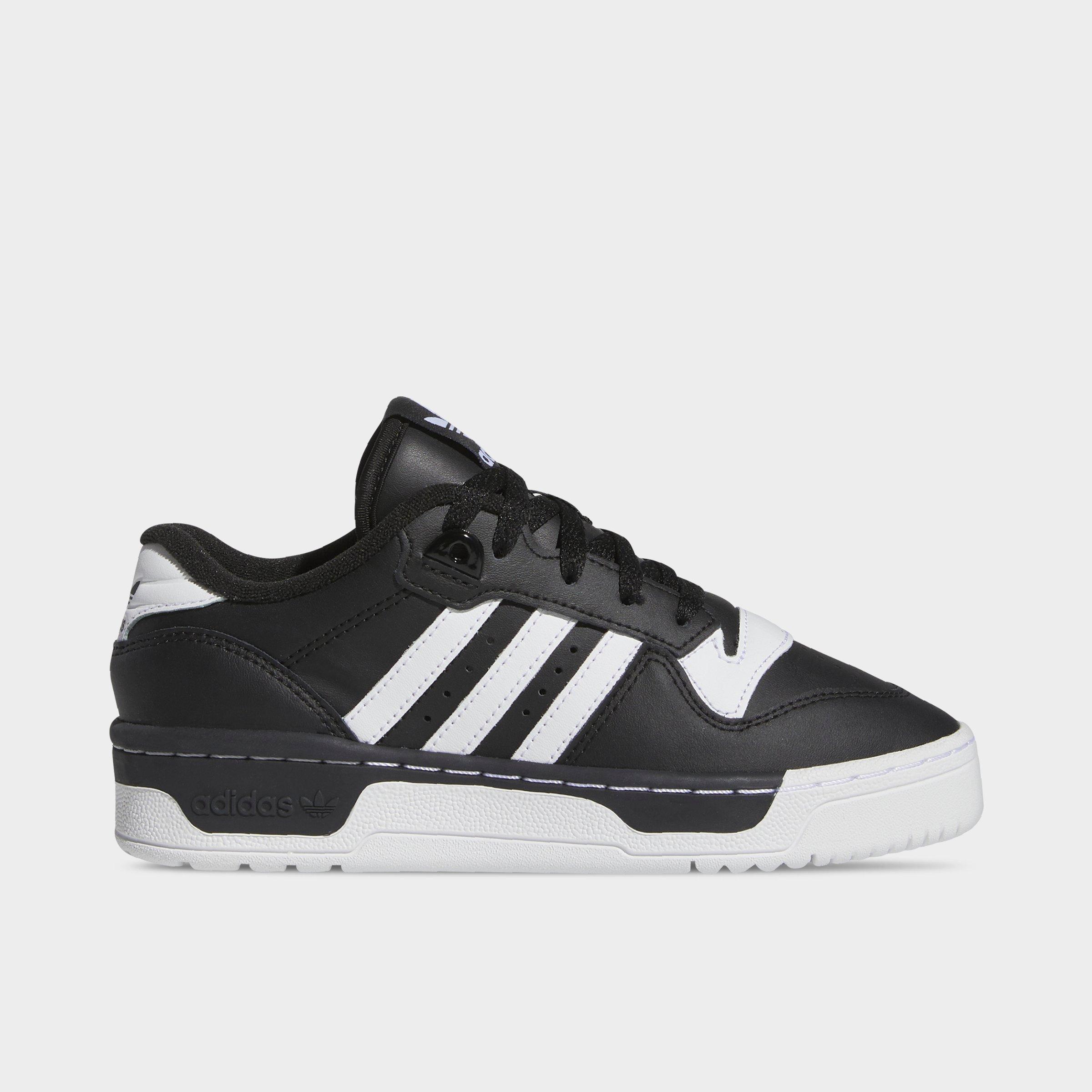 Adidas Originals Adidas Boys' Big Kids' Originals Rivalry Low Casual Basketball Shoes In Core Black/cloud White/core Black
