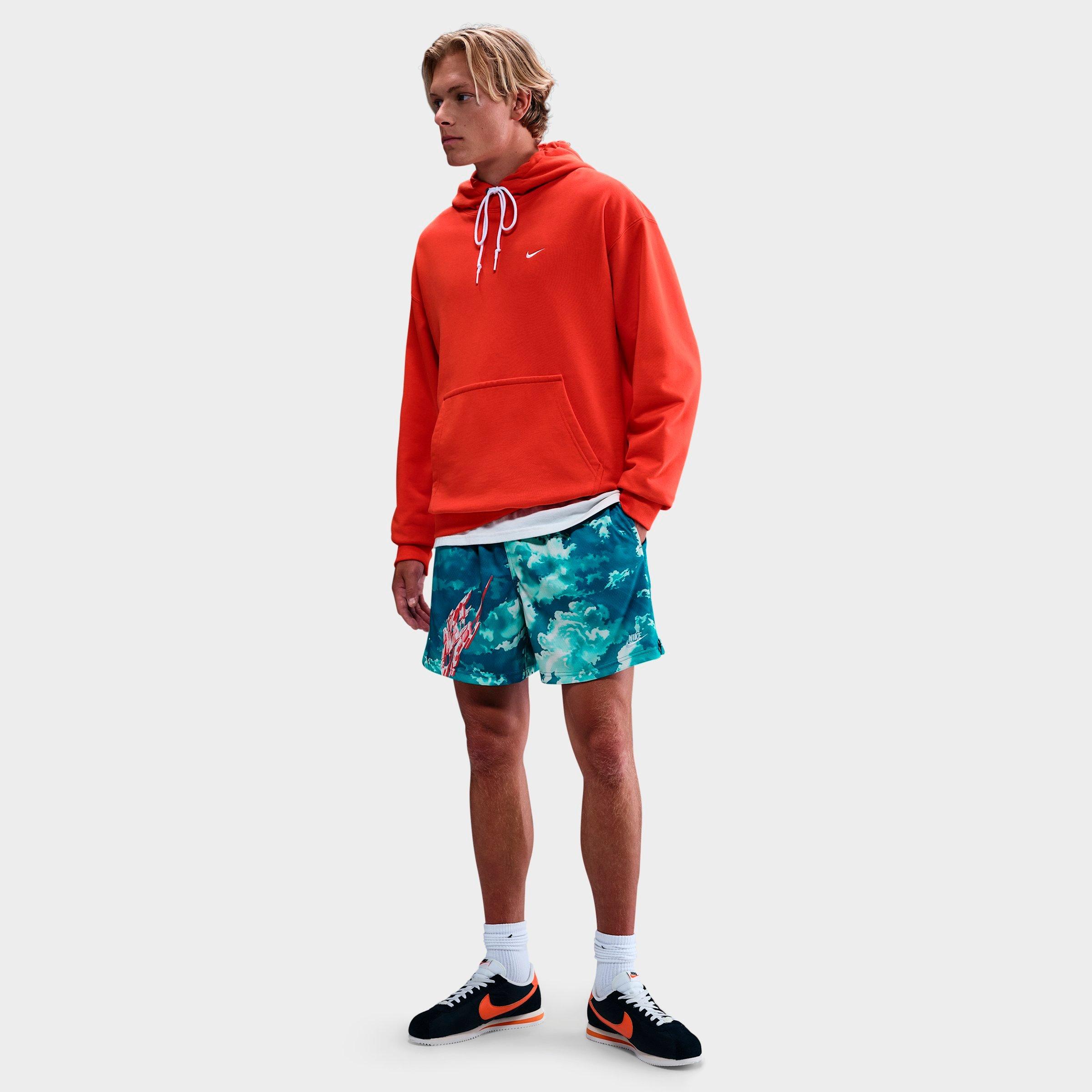 Nike Men's Sportswear Club Mesh Flow Shorts in Green Abyss/Summit White Size: XS