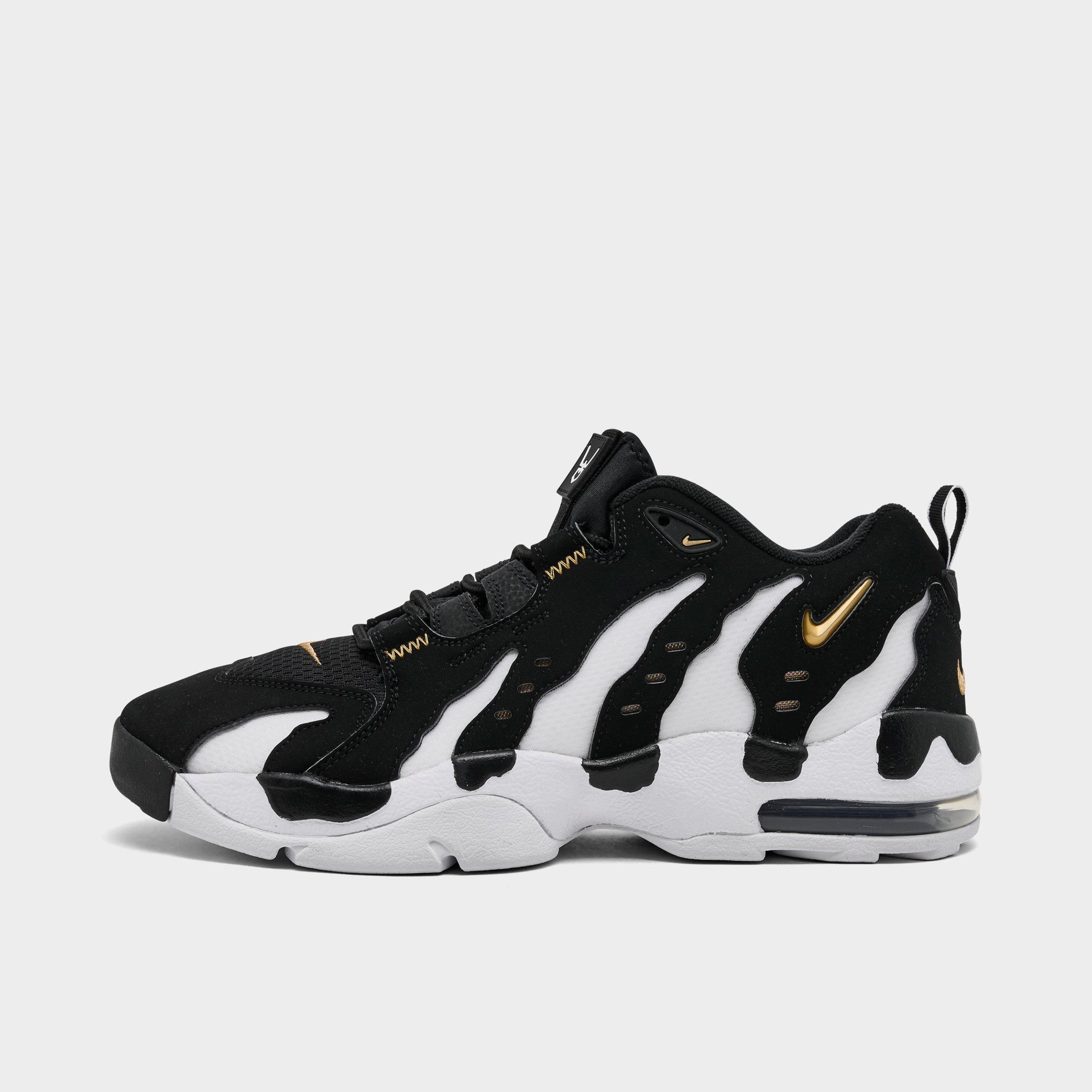Nike Men's Air DT Max '96 Low Casual Shoes in Black/White/Metallic Gold Size: 8.5