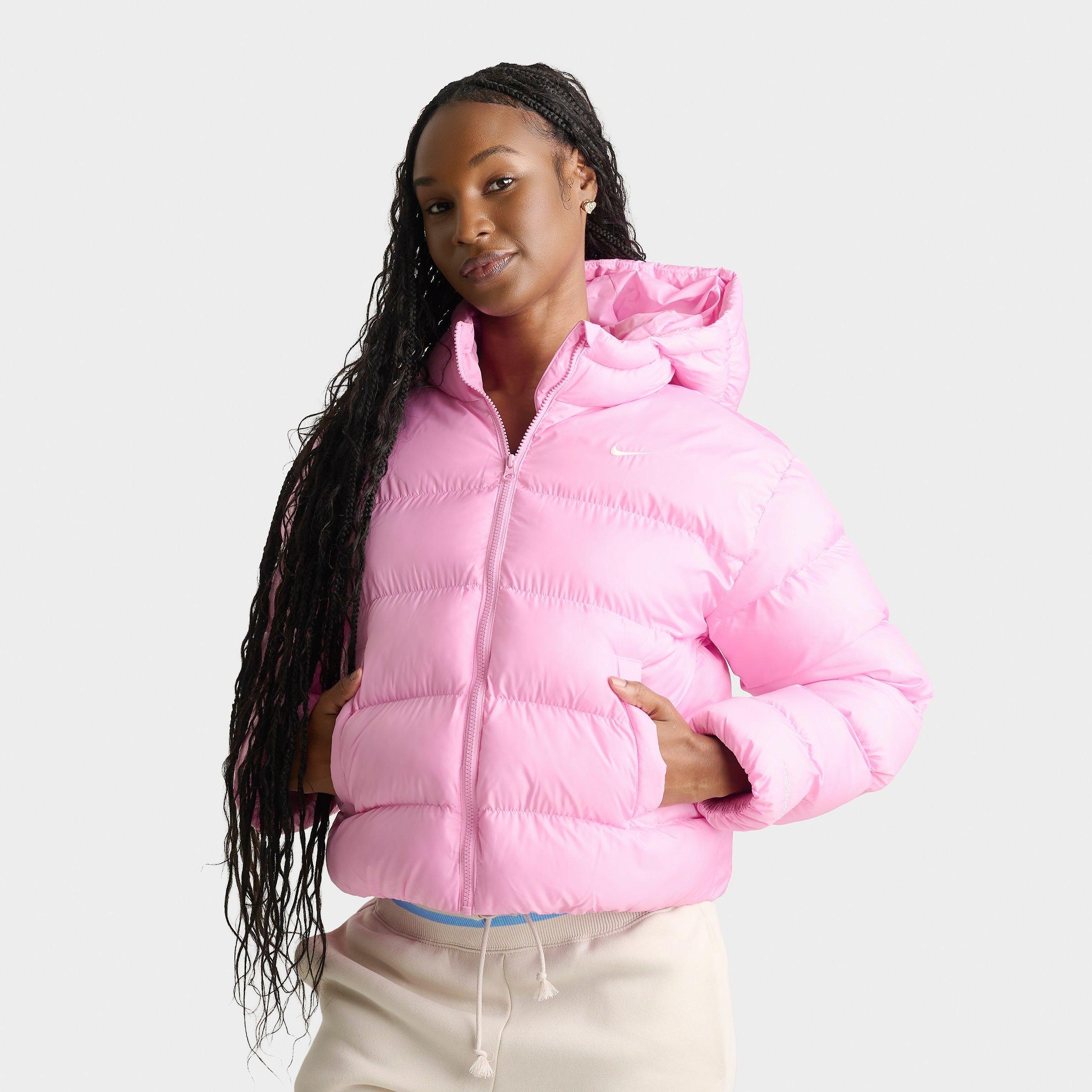 Nike Women's Sportswear Therma-FIT Classic Puffer Jacket in Pink Rise/Sail Size: Medium
