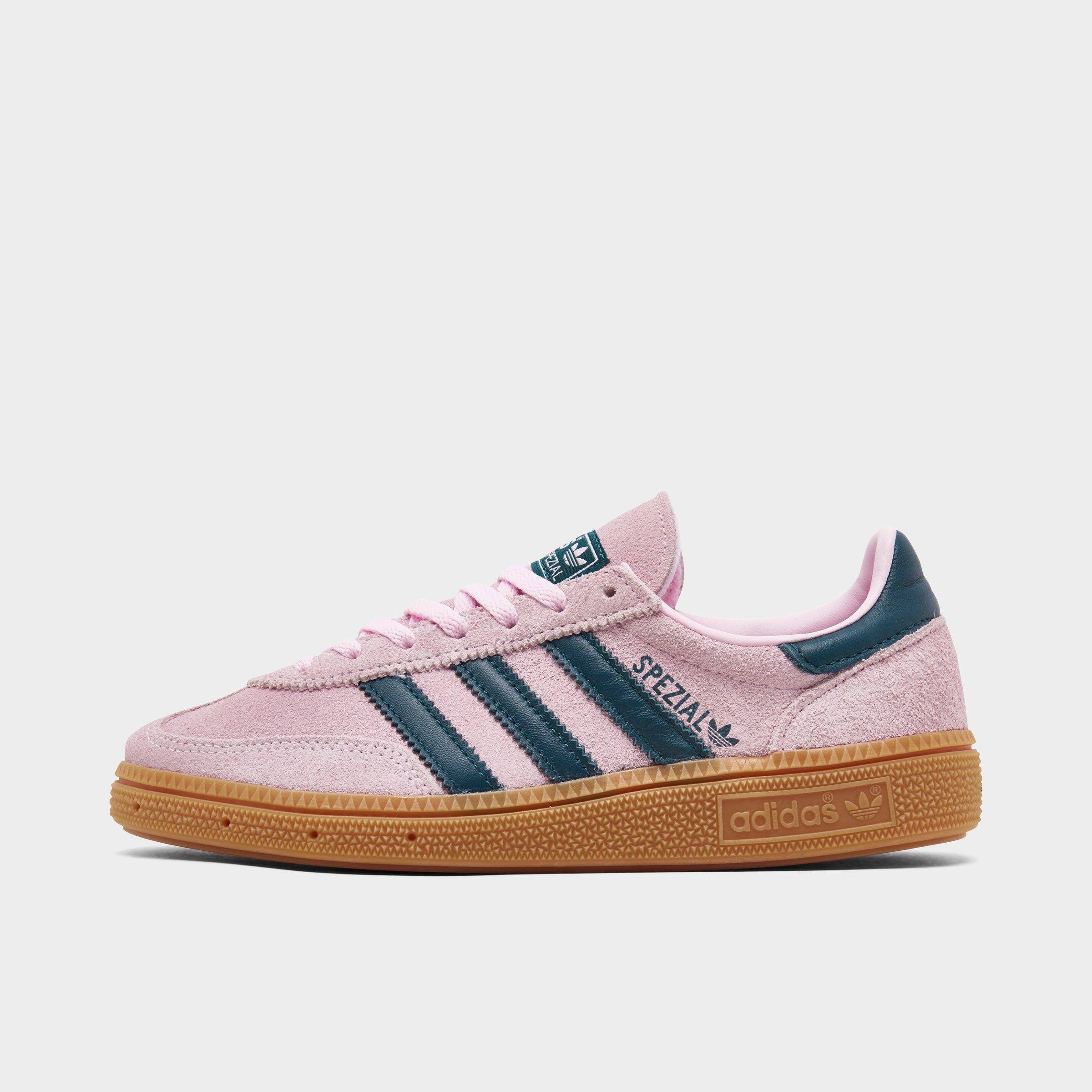 Adidas Women's Originals Handball Spezial Casual Shoes in Pink/Clear Pink Size 9.5 Leather/Suede