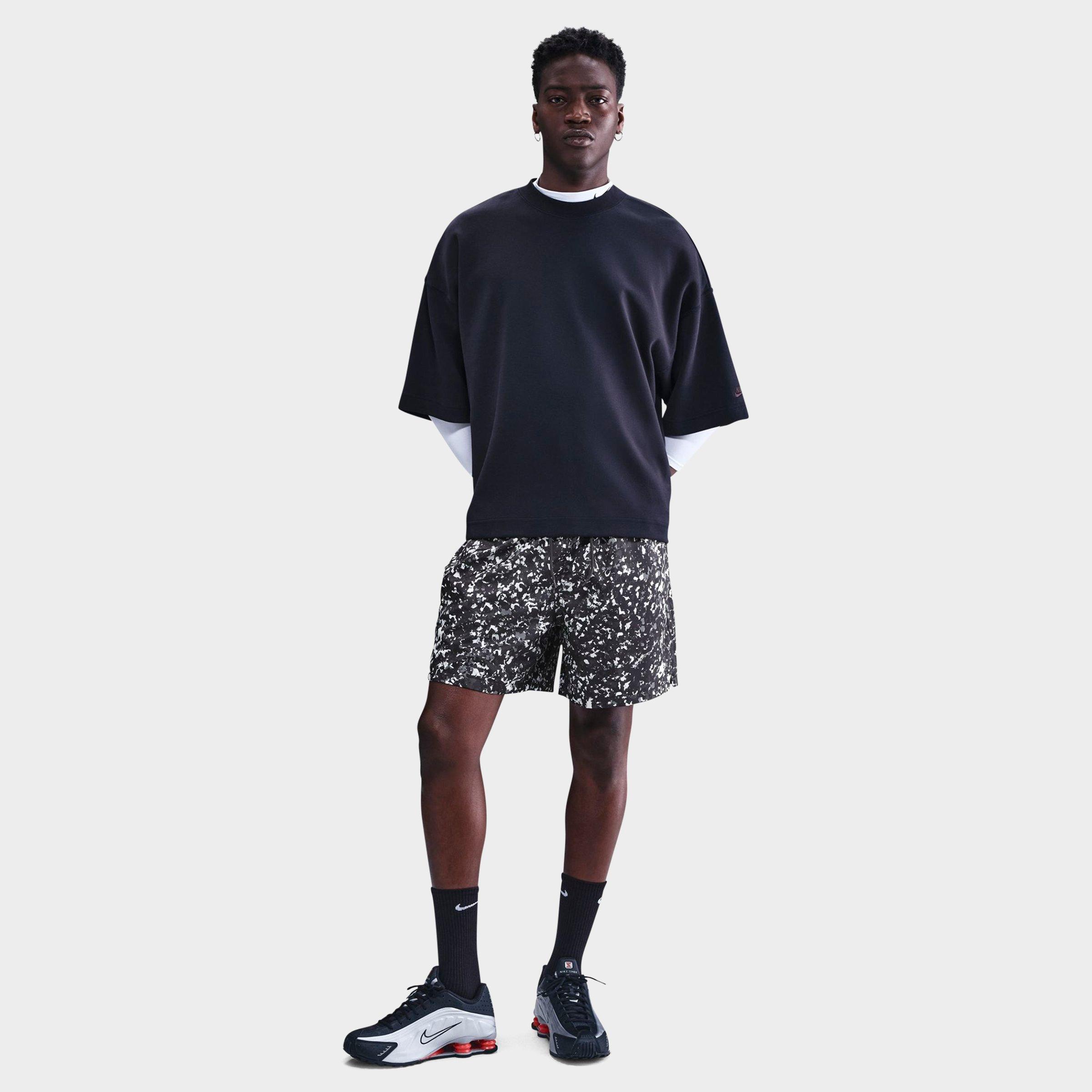 Nike Men's Sportswear Club Regrind Woven Shorts in Anthracite/White Size: XS