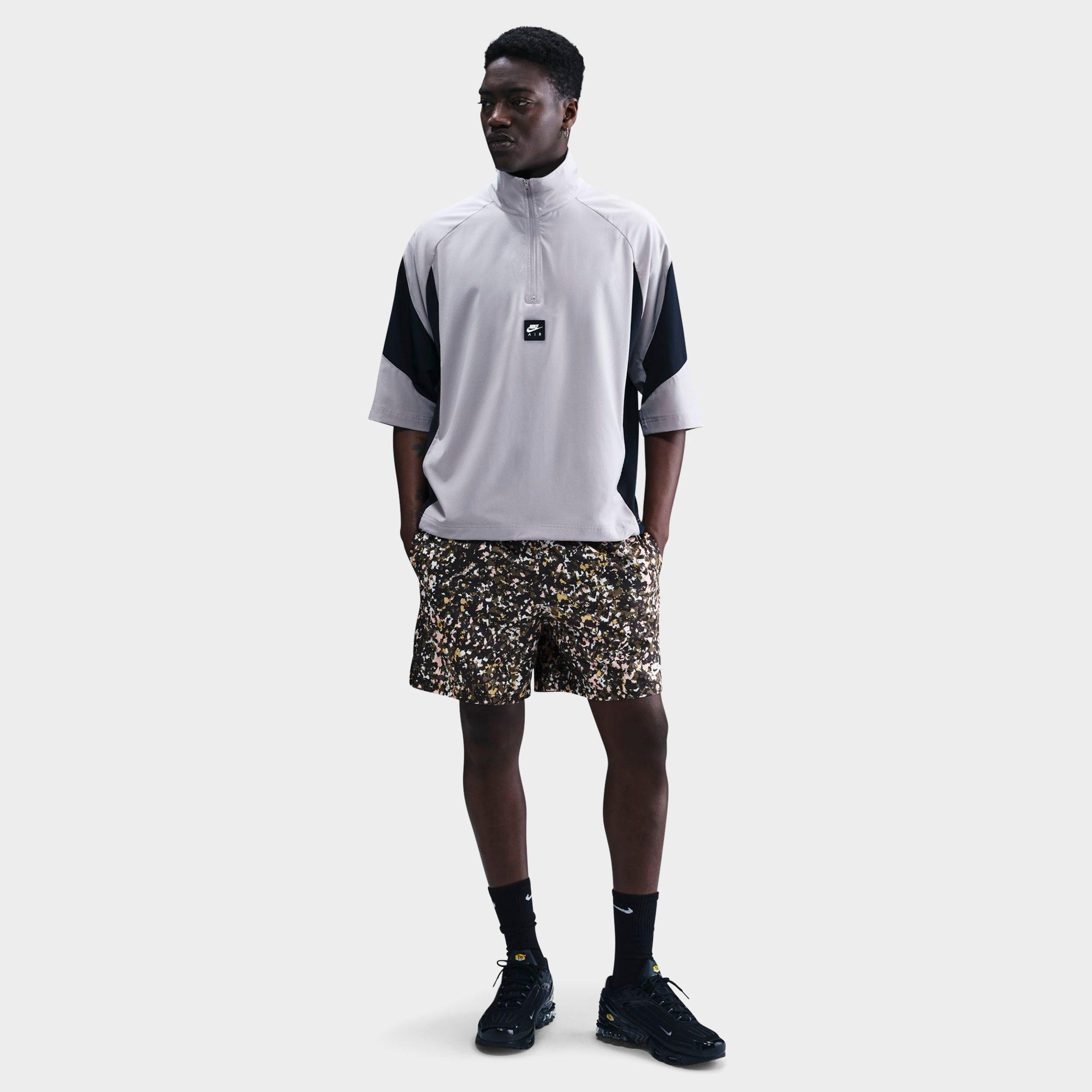 Nike Men's Sportswear Club Regrind Woven Shorts in Medium Olive/White Size: XS