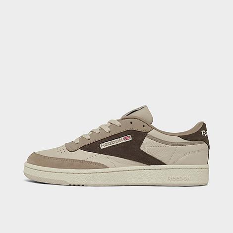 Reebok Men's Club C 85 Casual Shoes In Stucco/white/brown