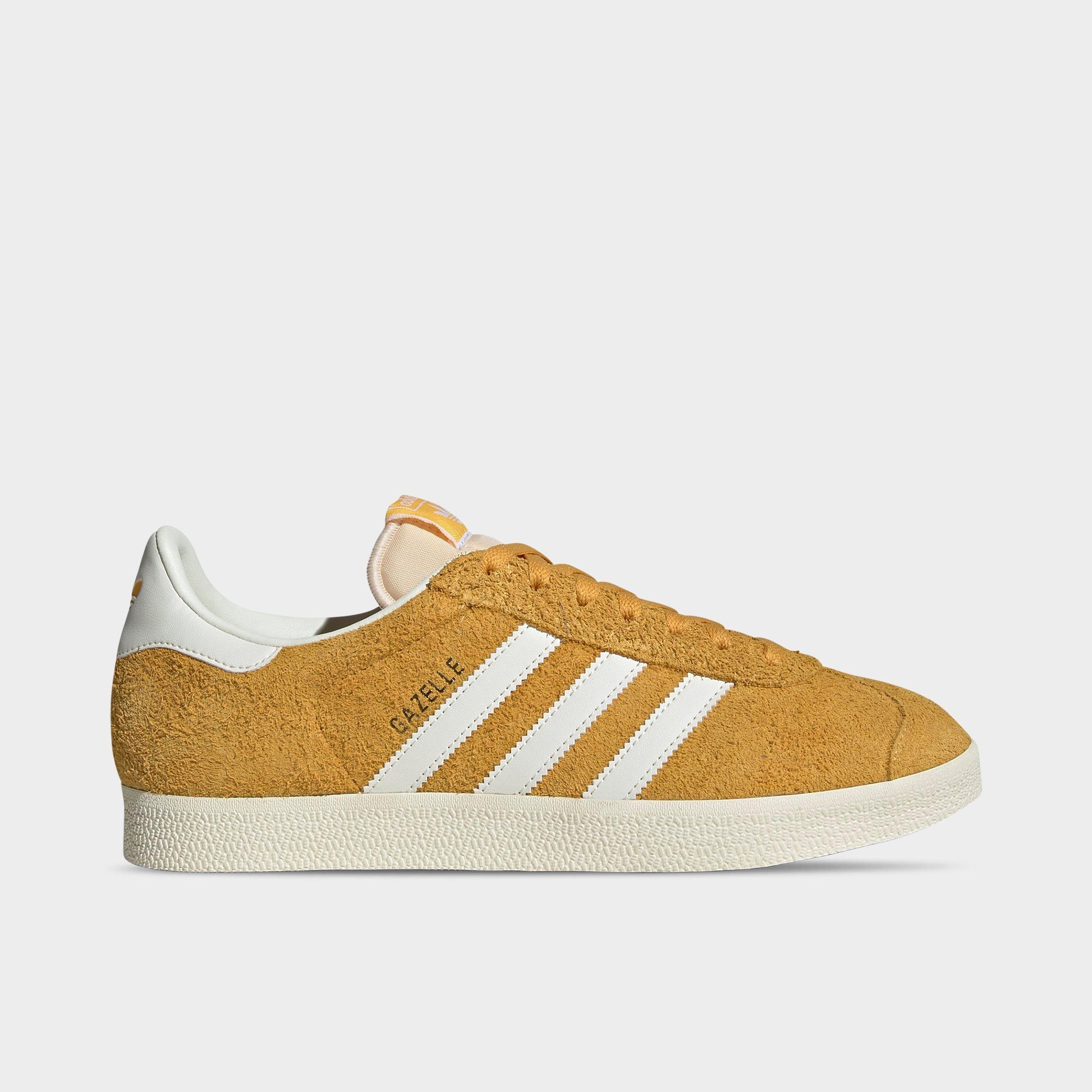 adidas Men's Originals Gazelle Casual Shoes in Preloved Yellow/Off White/Cream White Size: 4.0