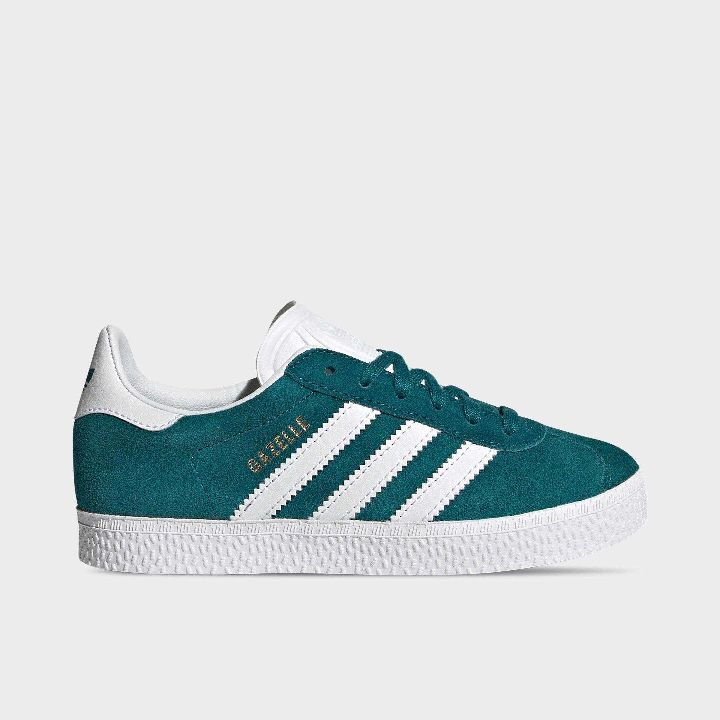 Adidas Originals Girls  Gazelle In Legacy Teal/white/gold Metallic