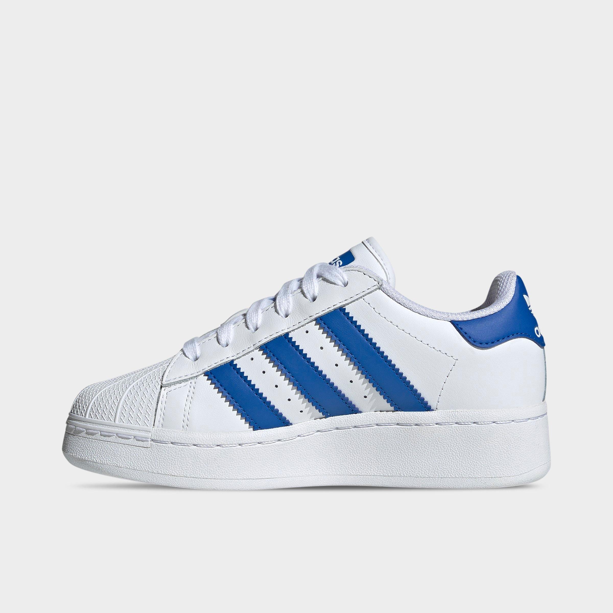 Adidas Originals Adidas Big Kids' Originals Superstar Xlg Casual Shoes In White/blue/white