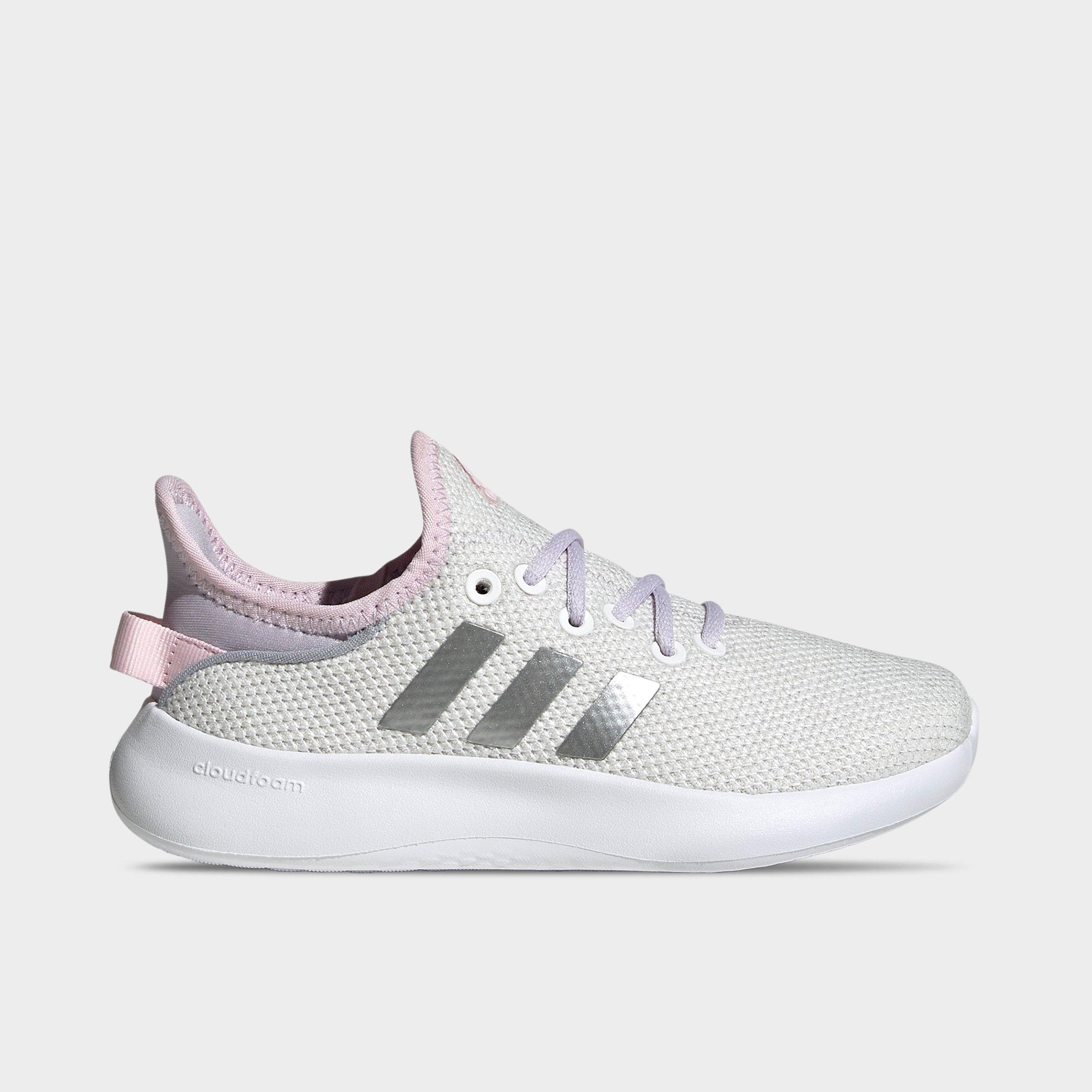 Shop Adidas Originals Adidas Big Kids' Cloudfoam Pure Spw Casual Shoes In Grey/bliss Lilac/white