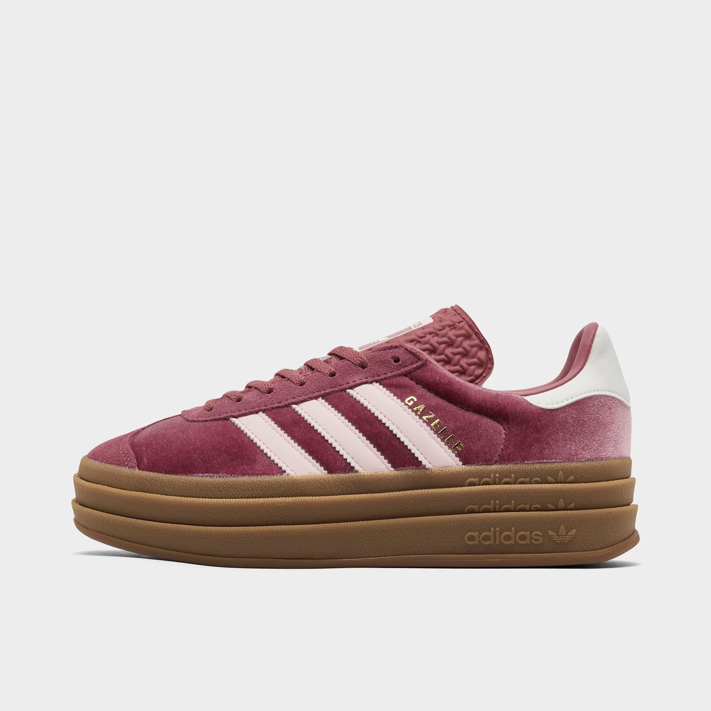 Adidas Originals Gazelle Bold "wilpnk" Sneakers In Preloved Crimson/sandy Pink/off White