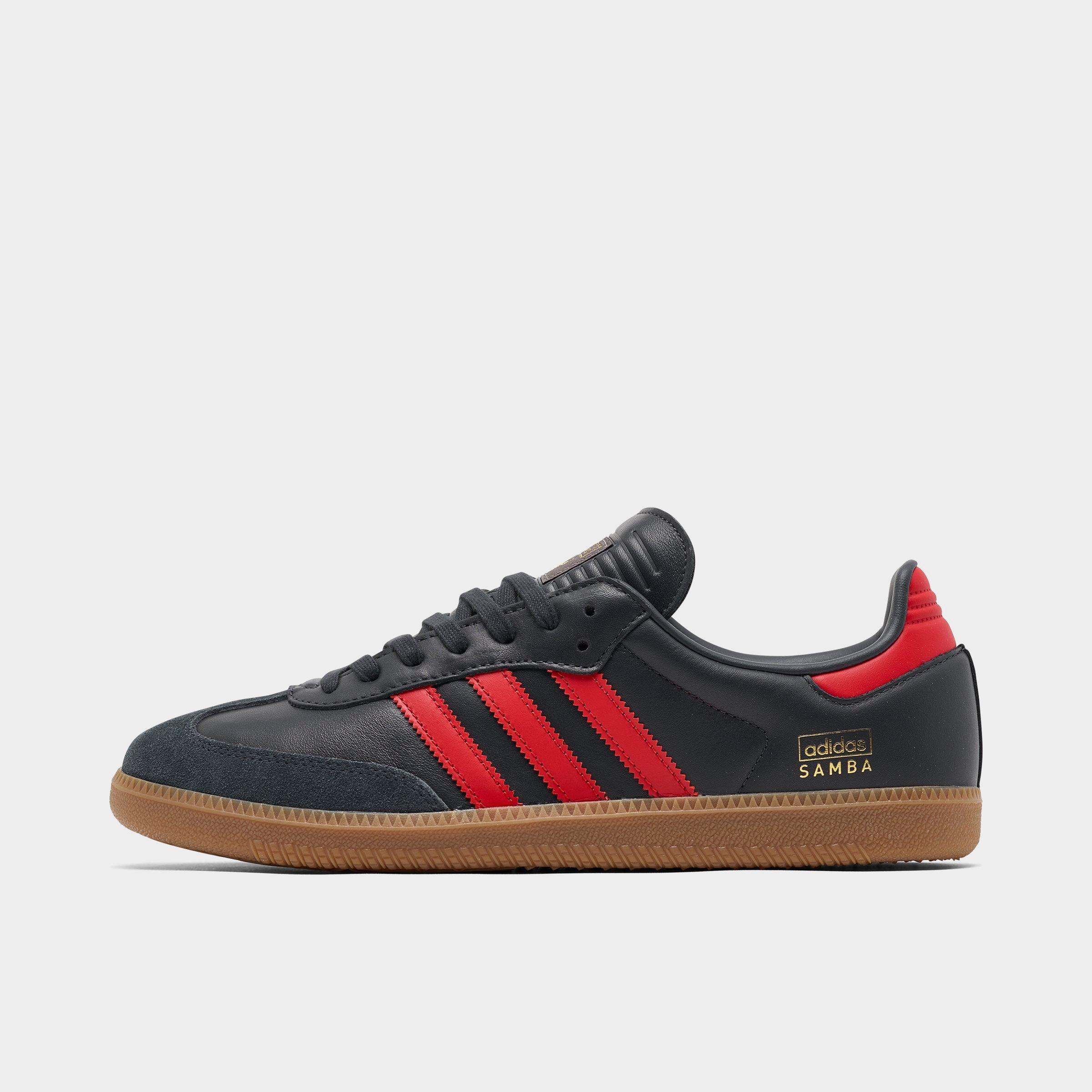 Adidas Men's Originals Samba OG Casual Shoes in Red/Black/Carbon Size 8.0 Leather/Suede