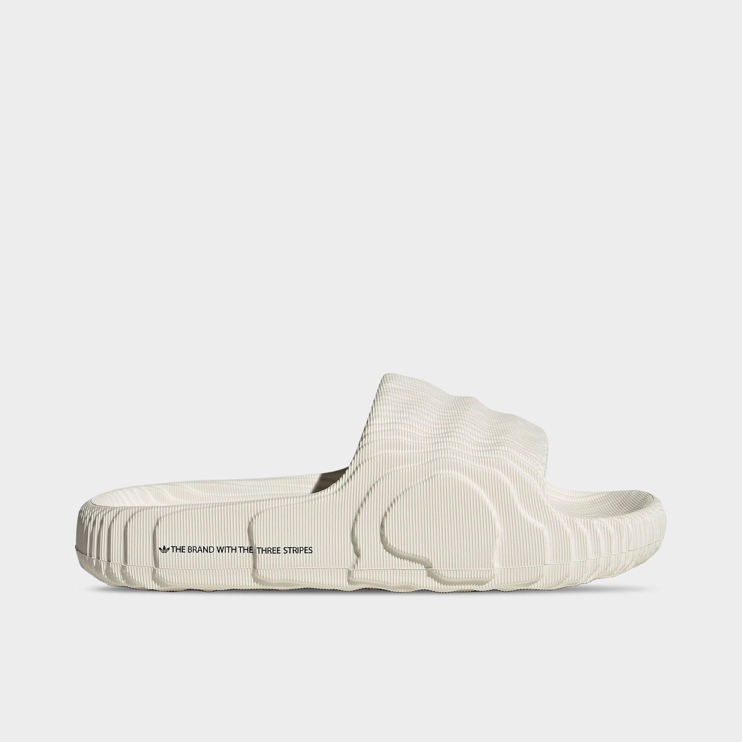 Adidas Originals Adilette 22 In Off White/off White/core Black