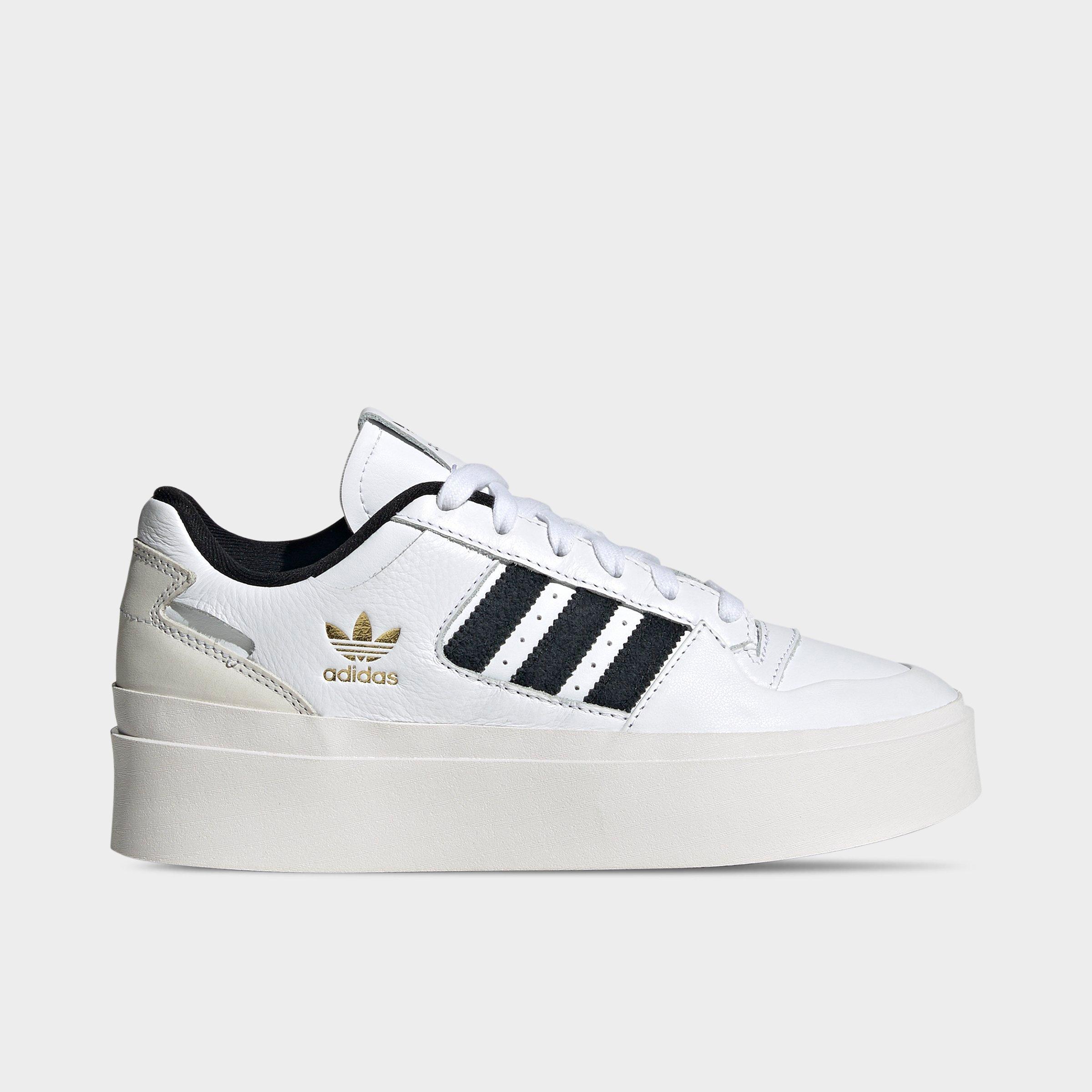 Adidas Originals Forum Bonega Platform Sneaker In White/black/gold Metallic