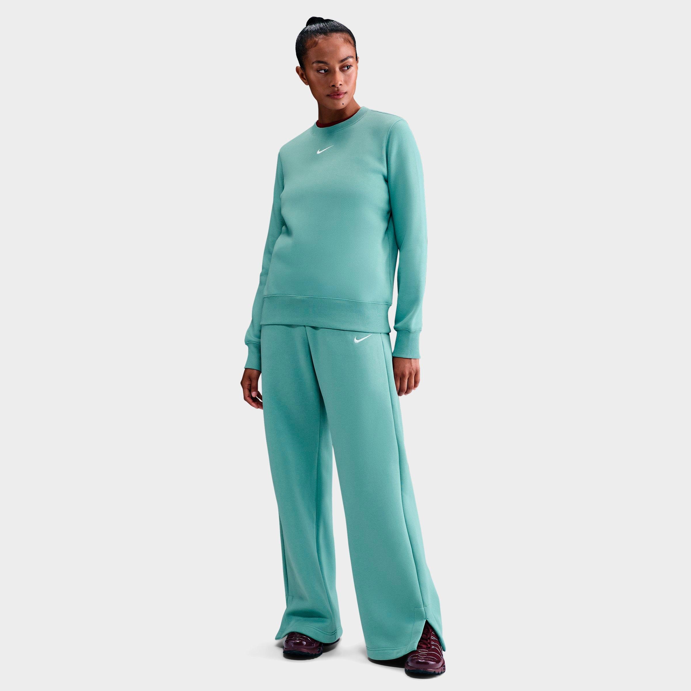 Nike Women's Sportswear Phoenix Fleece Wide-Leg Sweatpants in Cannon/Sail Size: XS