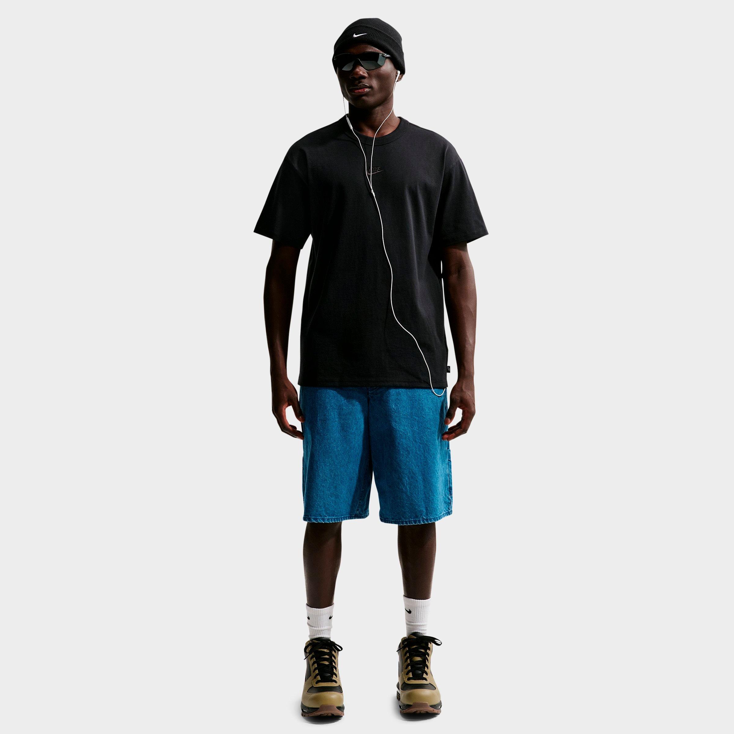Nike Men's Sportswear Premium Essentials Futura T-Shirt in Black Size: 3XL Tall