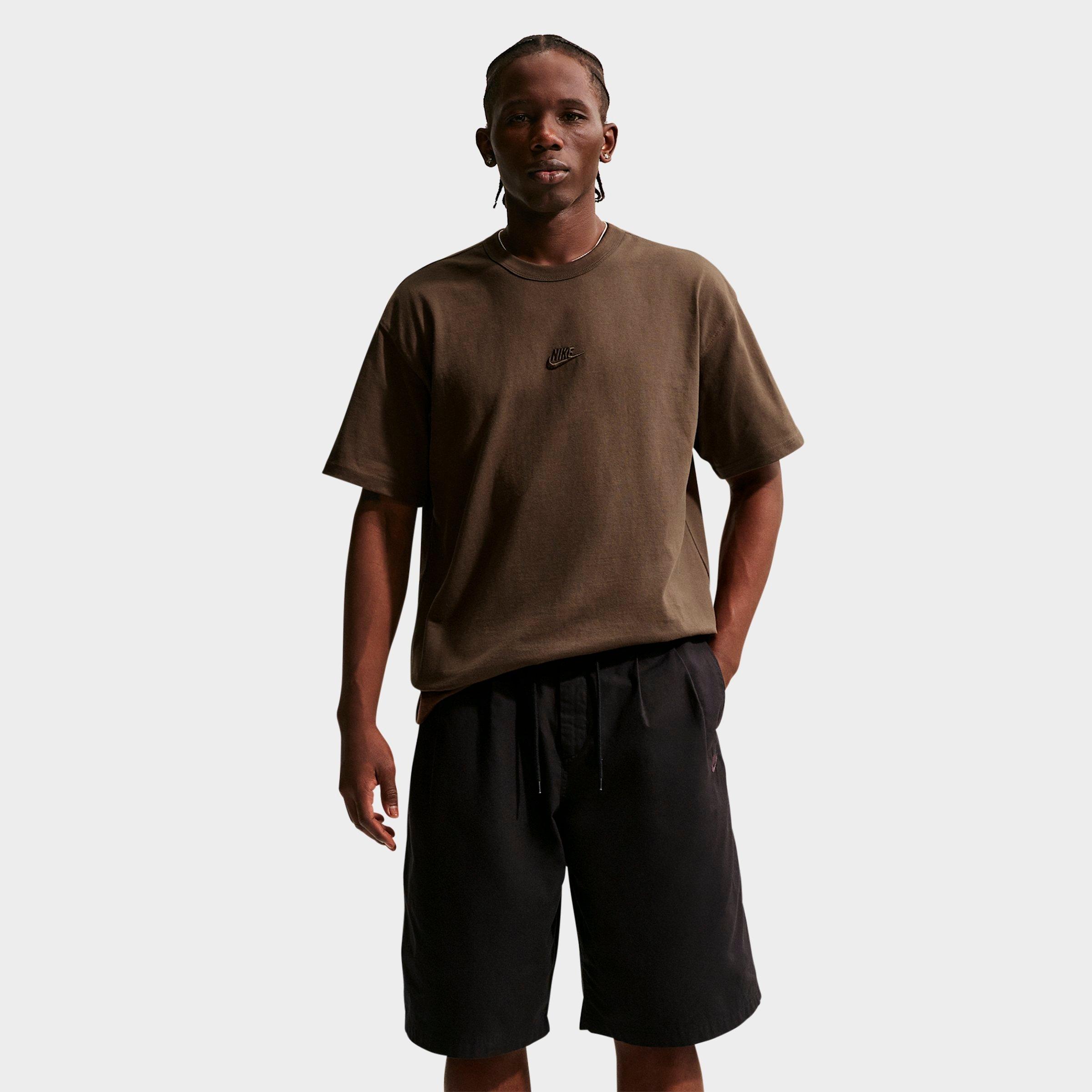 Nike Men's Sportswear Premium Essentials Futura T-Shirt in Dark Hazel Size: 4XL
