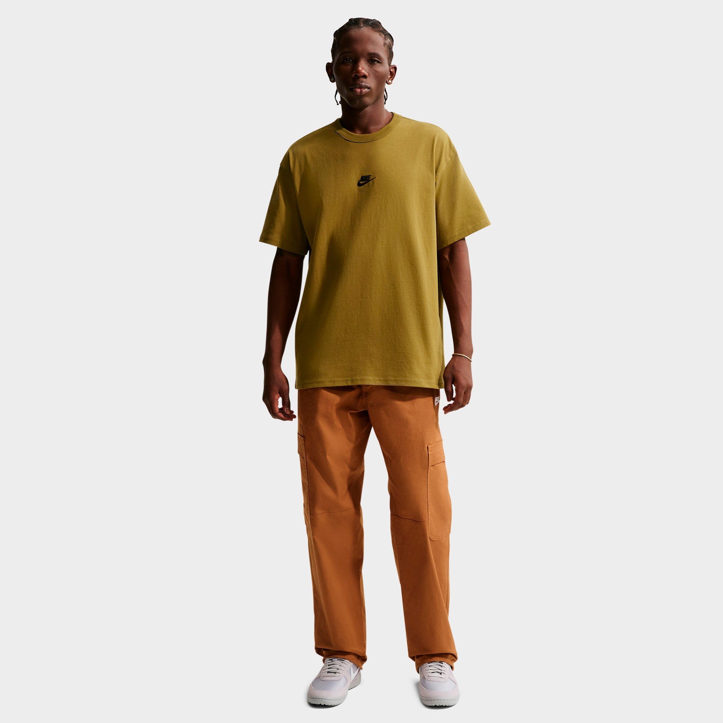 Nike Men's Sportswear Premium Essentials Futura T-Shirt in Olive Flak Size: 3XL Tall