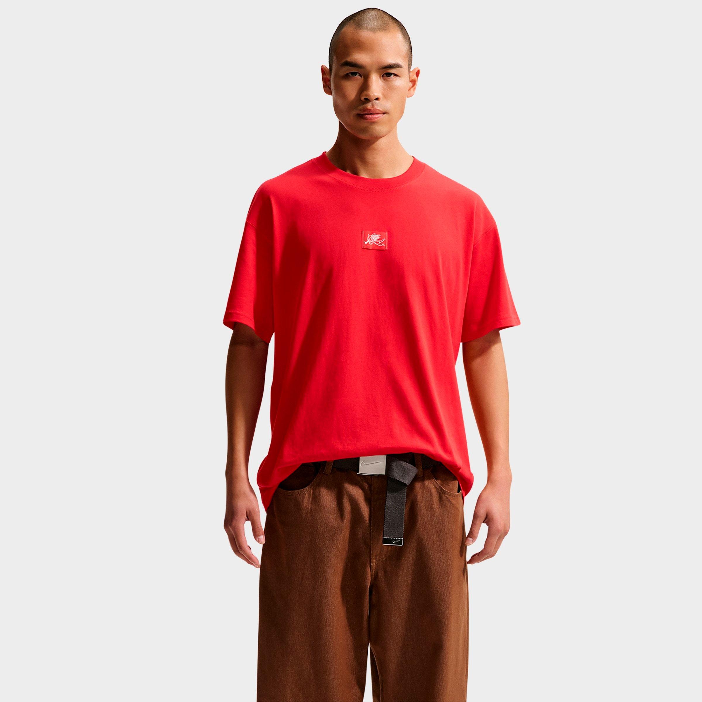 Nike Men's Sportswear Love Is In The Air T-Shirt in University Red Size: S Tall