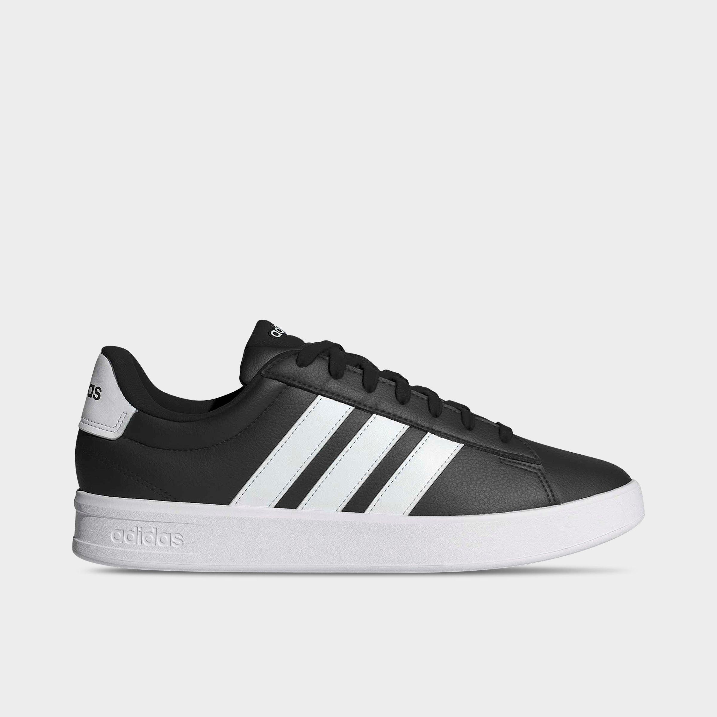 adidas Men's VL Court 3.0 Casual Shoes in Black/Cloud White/Cloud White Size: 7.5