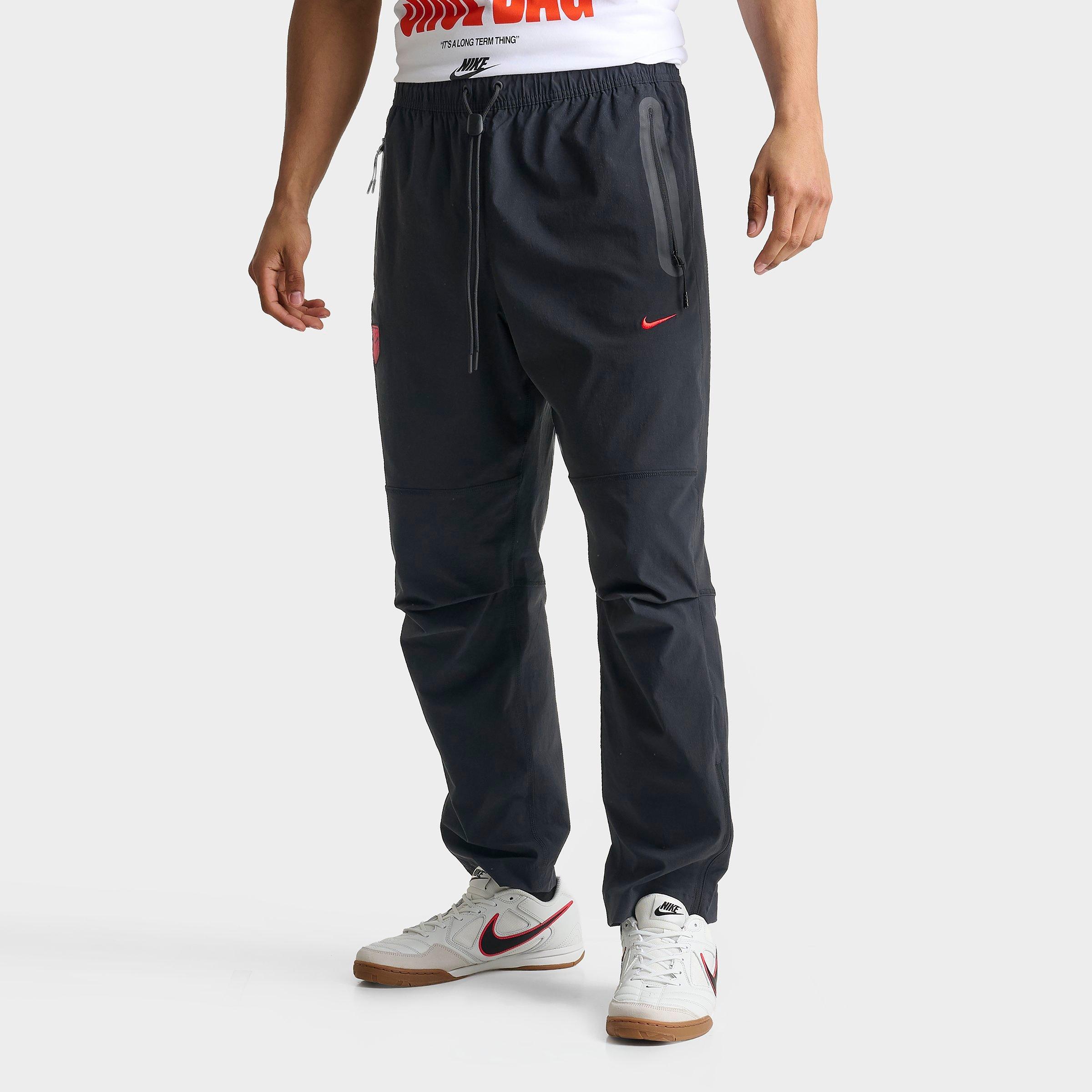 Nike Men's Tech USA Soccer Woven Pants in Black/Challenge Red Size: Small