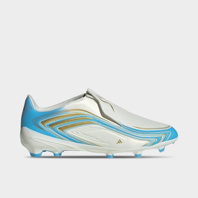 Little Kids' and Big Kids' adidas F50 Messi League Laceless Firm Ground Soccer Cleats