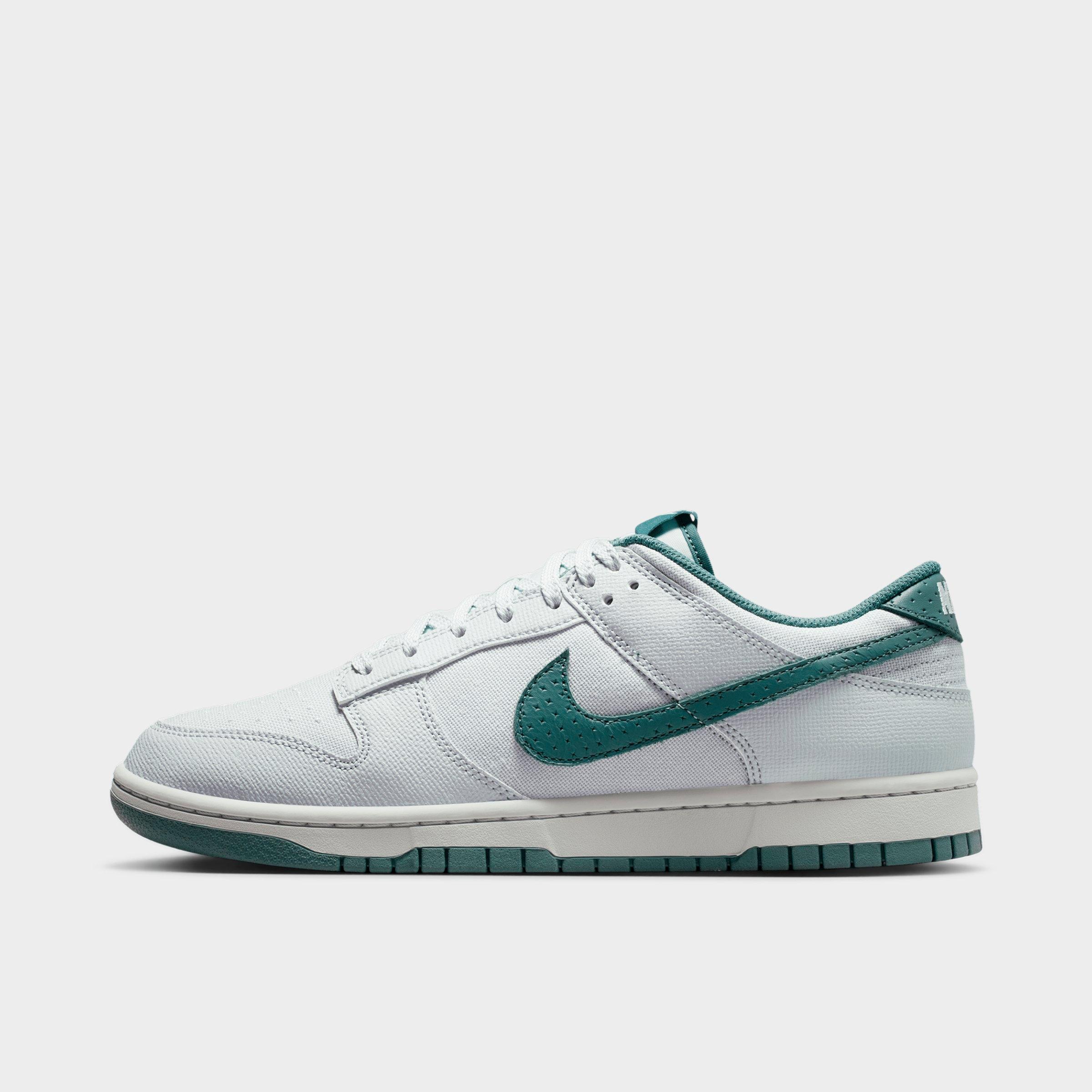 Nike Men's Dunk Low Retro Casual Shoes in Pure Platinum/Mineral Slate Size: 7.5