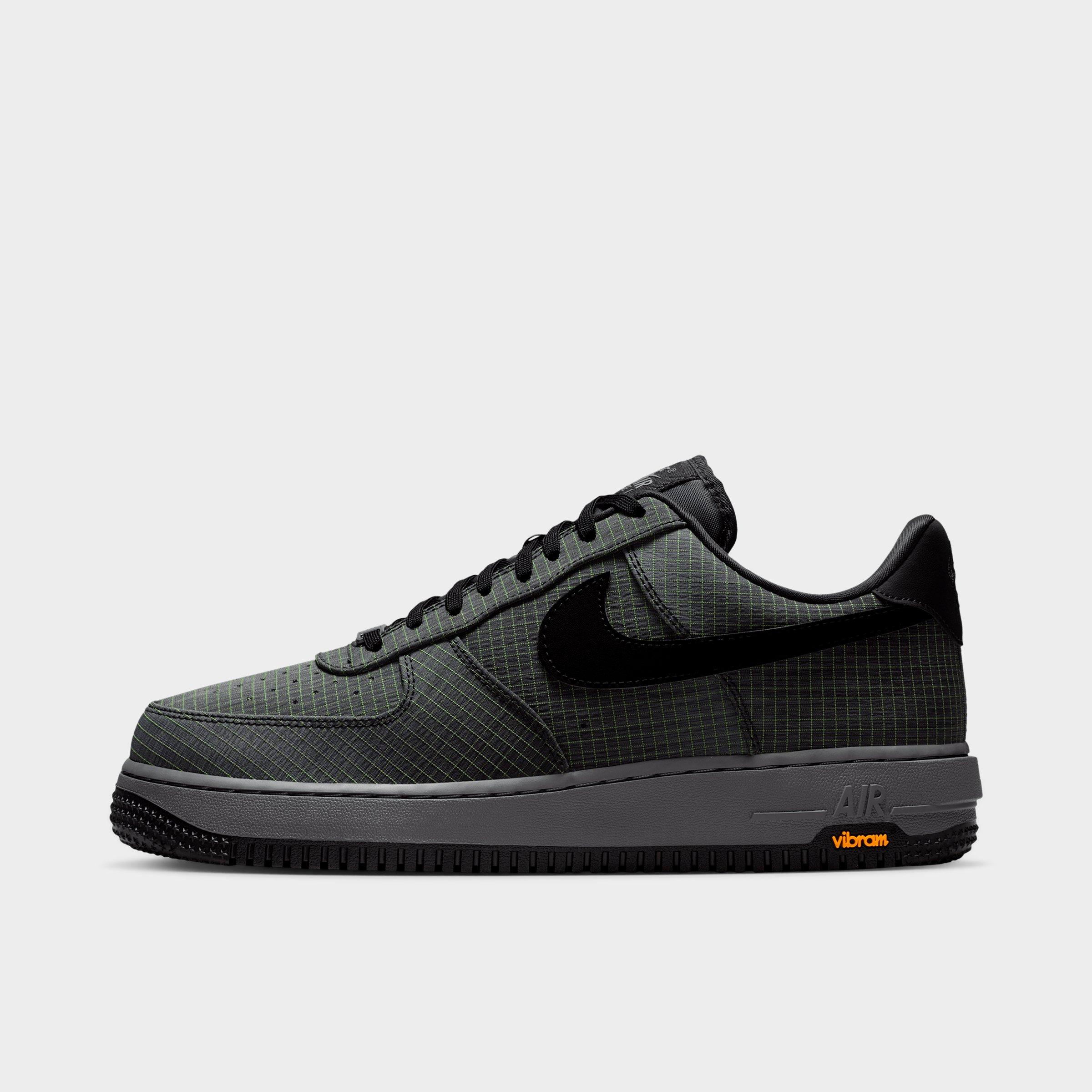 Nike Men's Air Force 1 '07 LX Vibram Casual Shoes in Pencil Point/Off Noir/Speed Yellow Size: 14.0