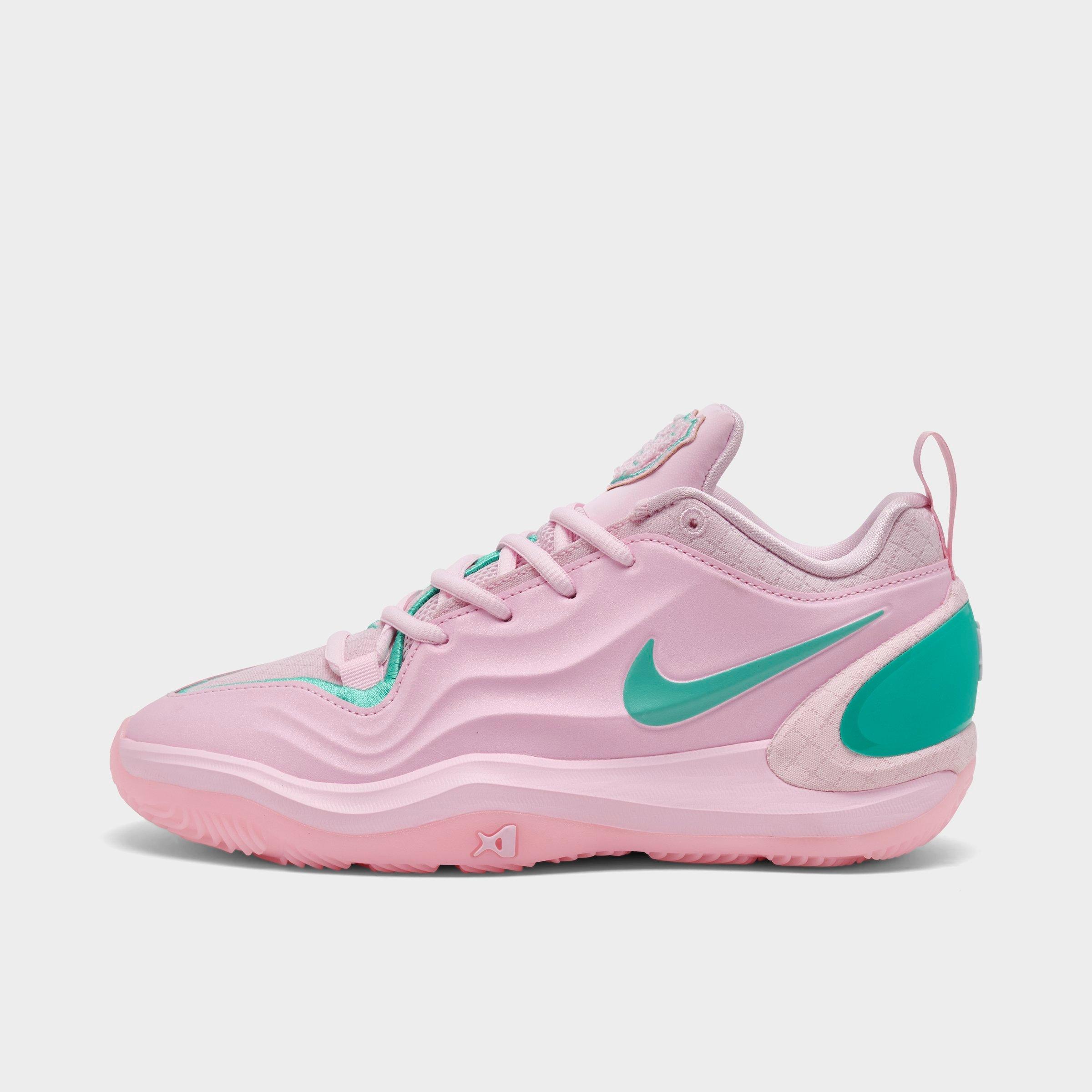 Nike Girls' Big Kids A'Two A'ja Wilson Basketball Shoes in Pink Foam/Light Menta Size: 2.5