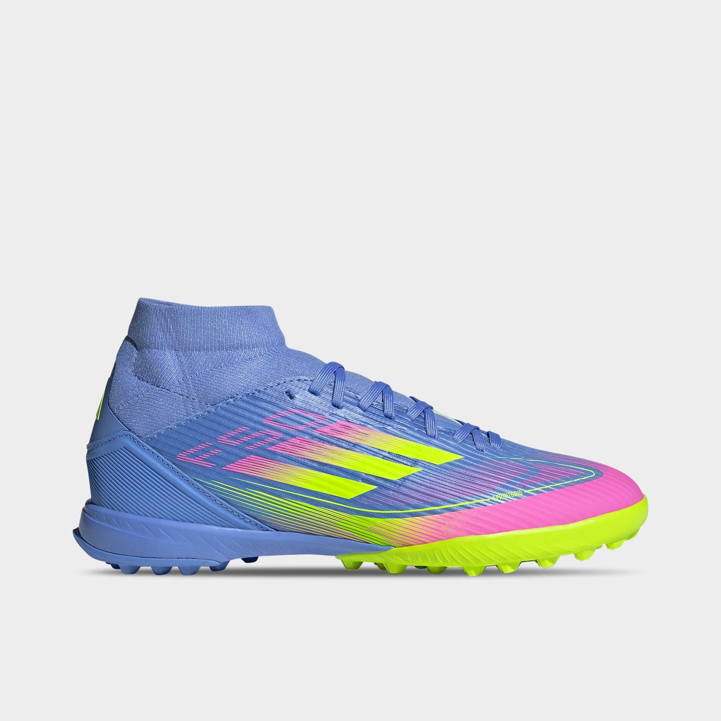 Adidas Women's F50 League Mid-Cut Soccer Turf Soccer Cleats in Purple/Blue Fusion Size 6.5 Knit/Fiber