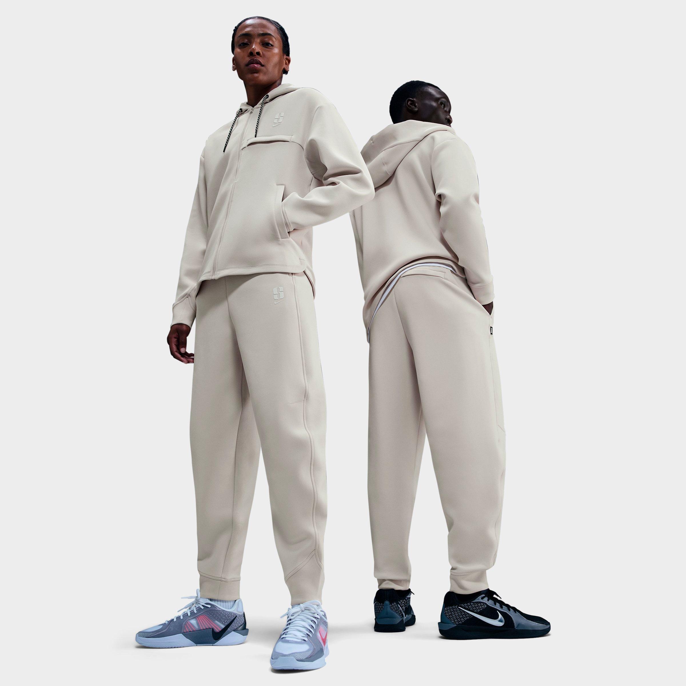 Nike Dri-FIT Sabrina Signature Jogger Pants in Light Orewood Brown/Washed Coral/Sail Size: XS