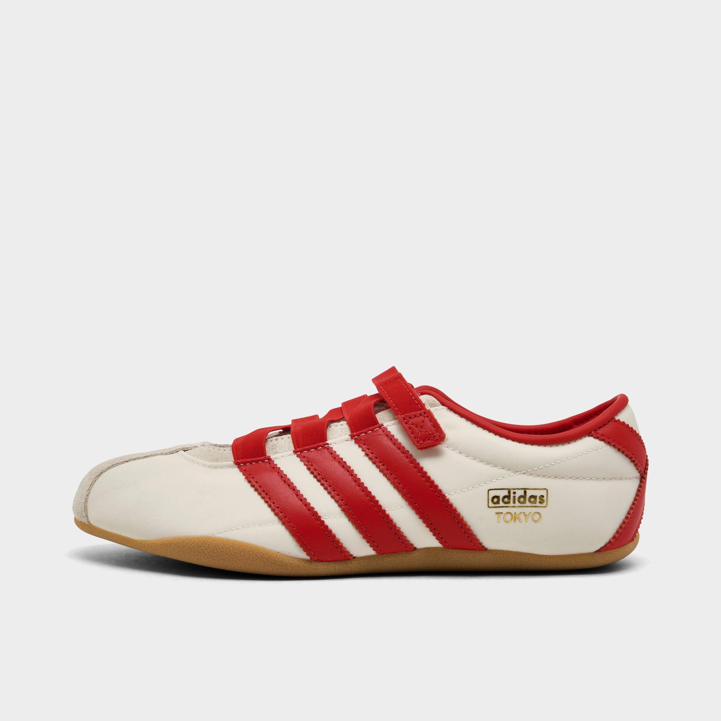 adidas Women's Originals Tokyo MJ Casual Shoes in Cream White/Red/Gold Metallic Size: 5.5