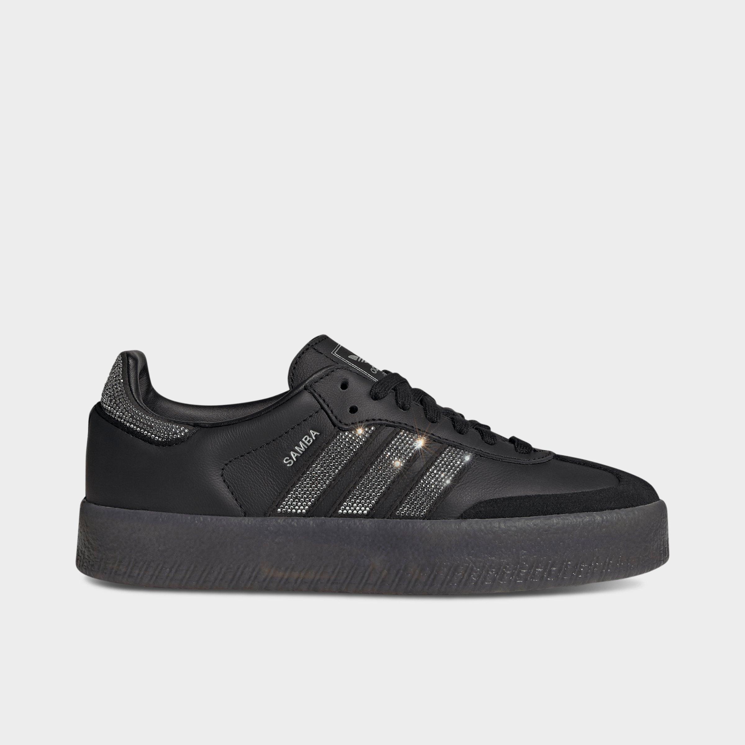 adidas Women’s Originals Sambae Casual Shoes in Core Black/Silver Metallic/Gum Size: 7.0
