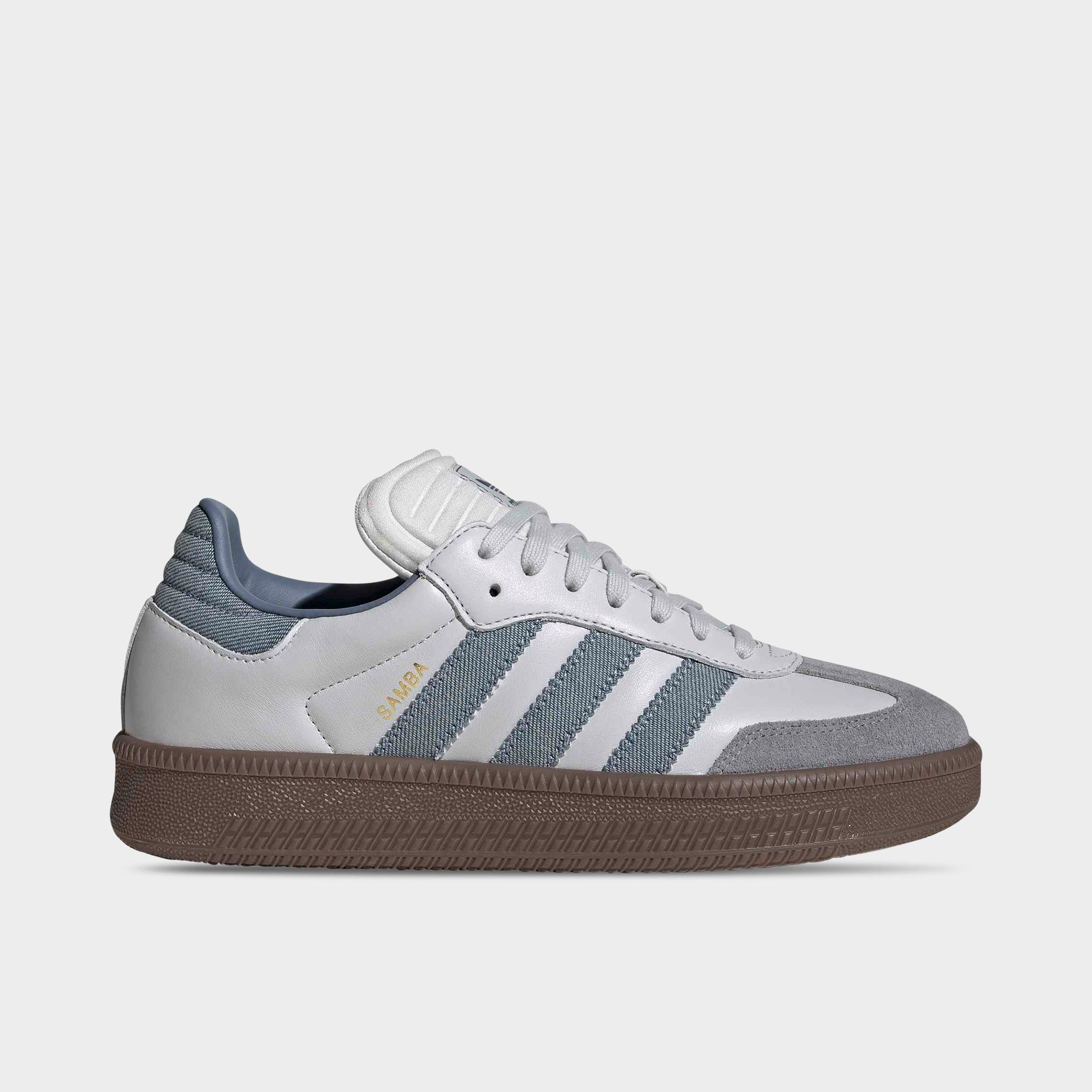 adidas Men's Originals Samba XLG Casual Shoes in Grey/Grey Denim/Gum Size: 7.5