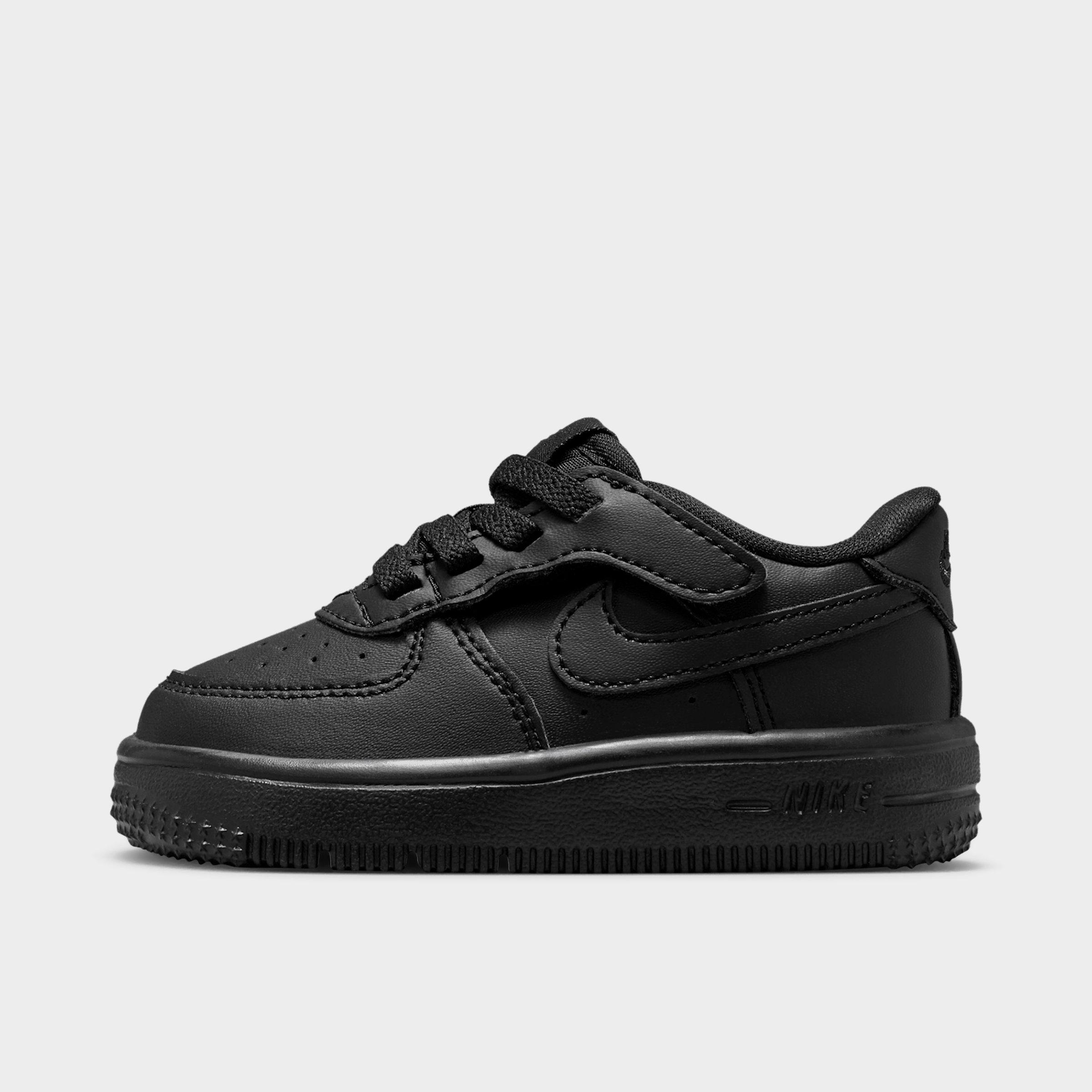 Nike Kids Toddler Force 1 Low EasyOn Casual Shoes in Black Size: 8.0