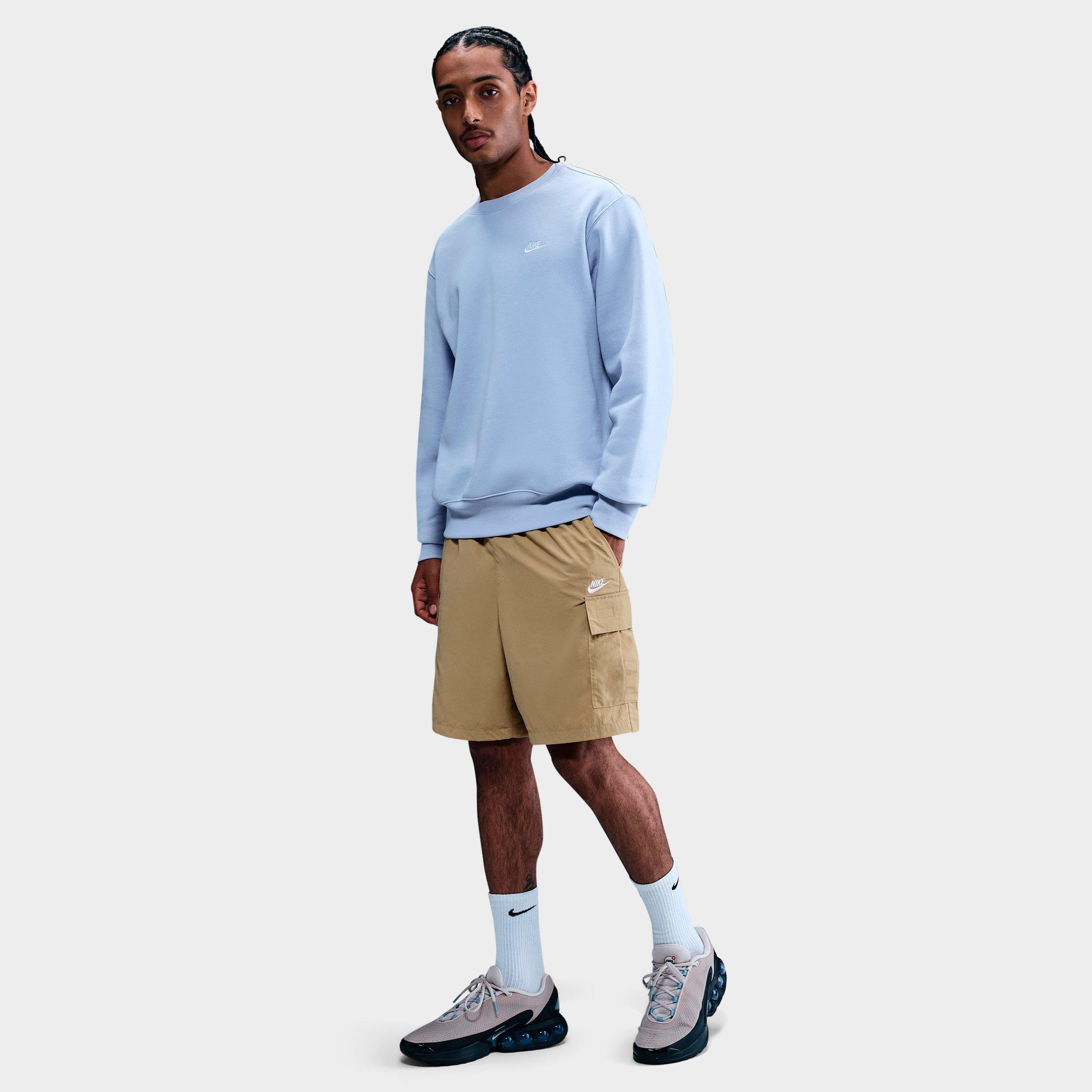 Nike Men's Sportswear Club Utility Shorts in Parachute Beige/White Size: XS