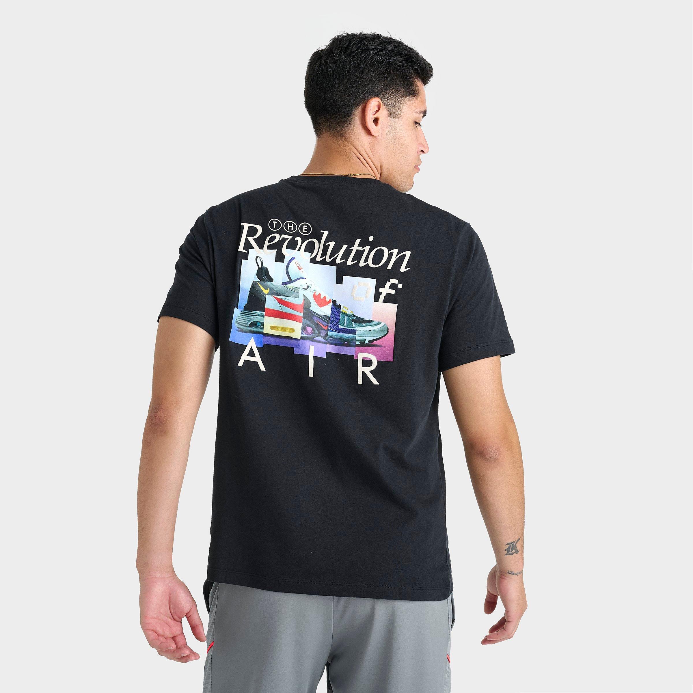 Nike Men's Sportswear AIR Revolution T-Shirt in Black Size: XS