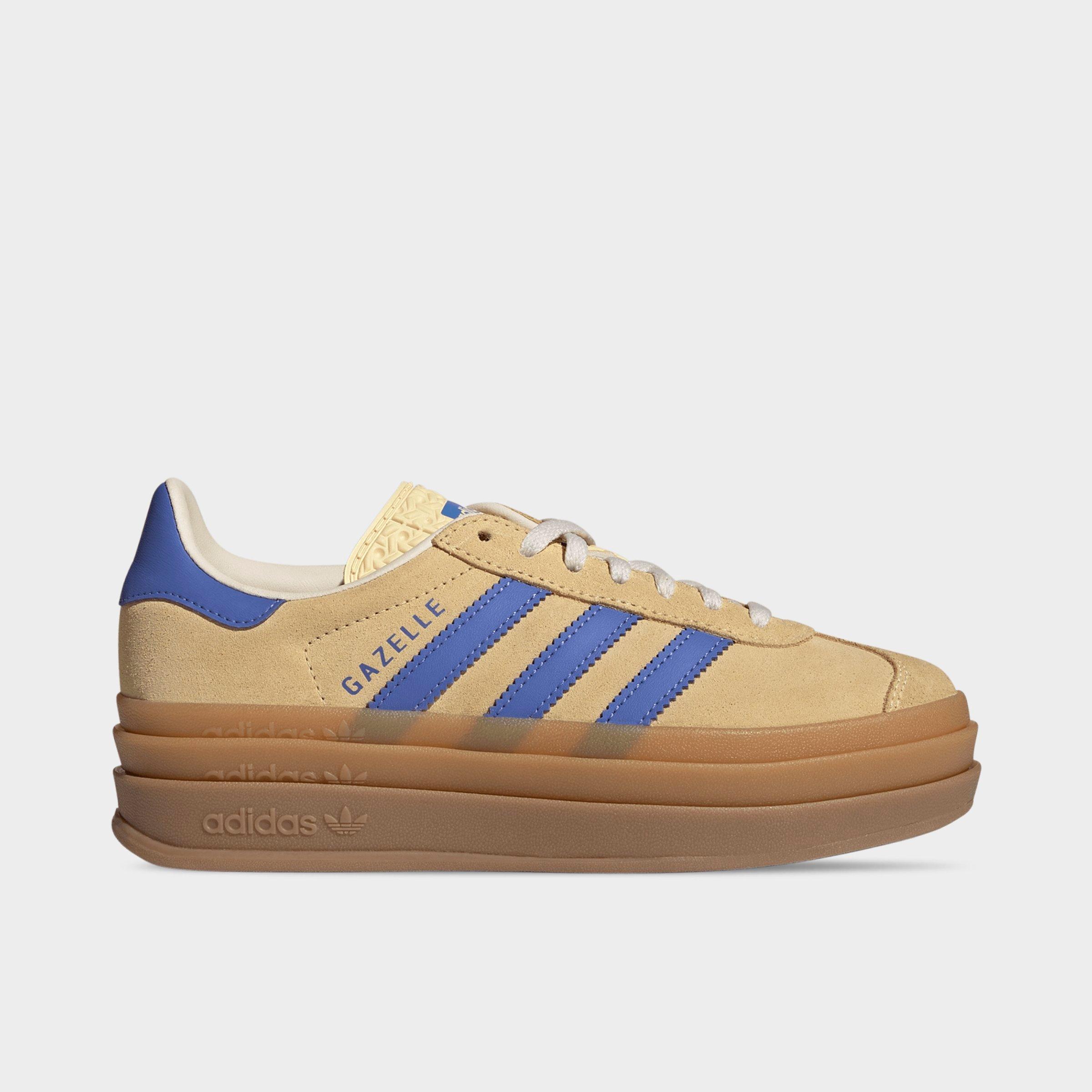 adidas Girls' Big Kids Originals Gazelle Bold Casual Shoes in Orange Tint/Real Lilac/Wonder White Size: 5.0