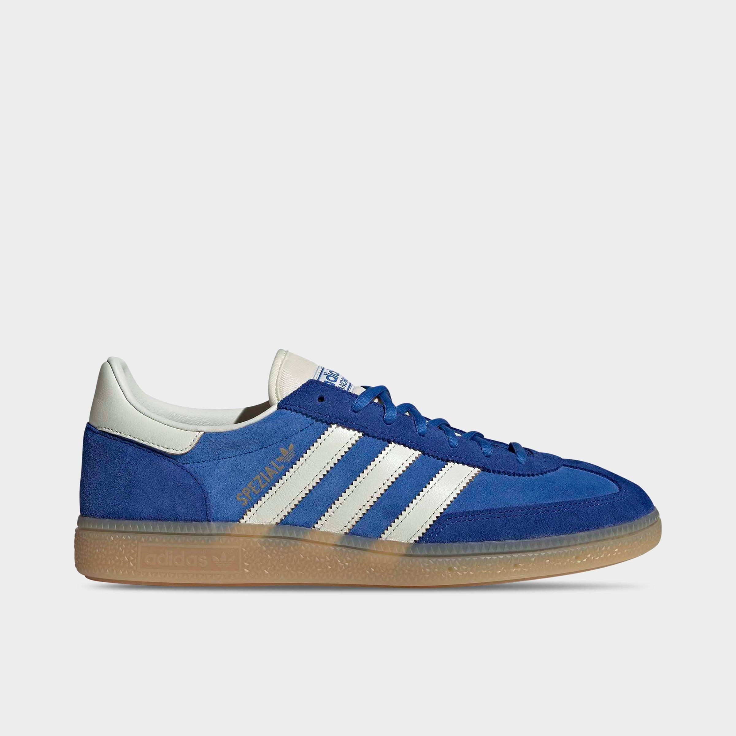 adidas Men's Originals Handball Spezial Casual Shoes in Blue/Off White/Team Royal Blue Size: 7.5