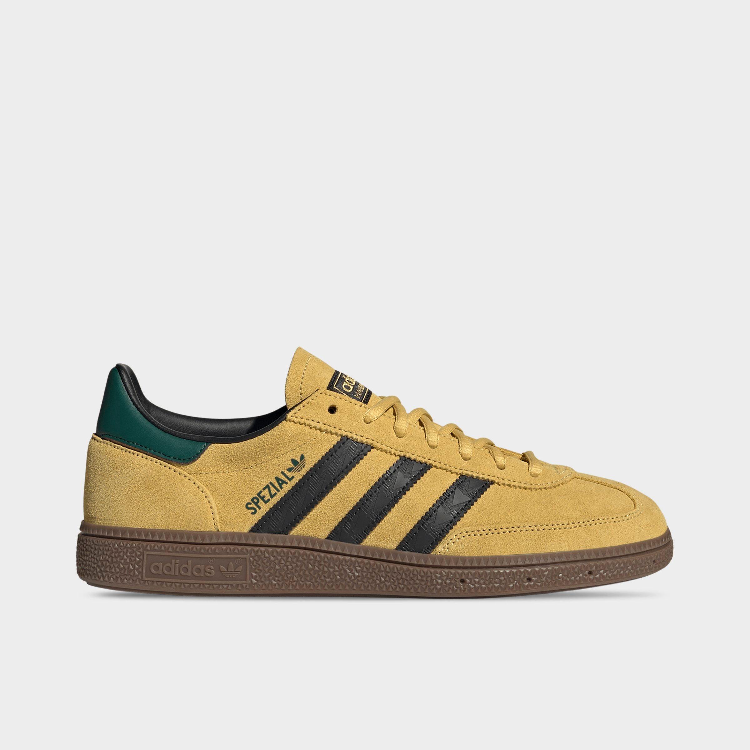 adidas Men's Originals Handball Spezial Casual Shoes in Eqt Yellow/Core Black/Gum Size: 7.5