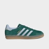 adidas gazelle silver green womens adidas Gazelle Indoor Trainers Ash Green White Gum – OFFCUTS SHOES by OFFICE main image 1