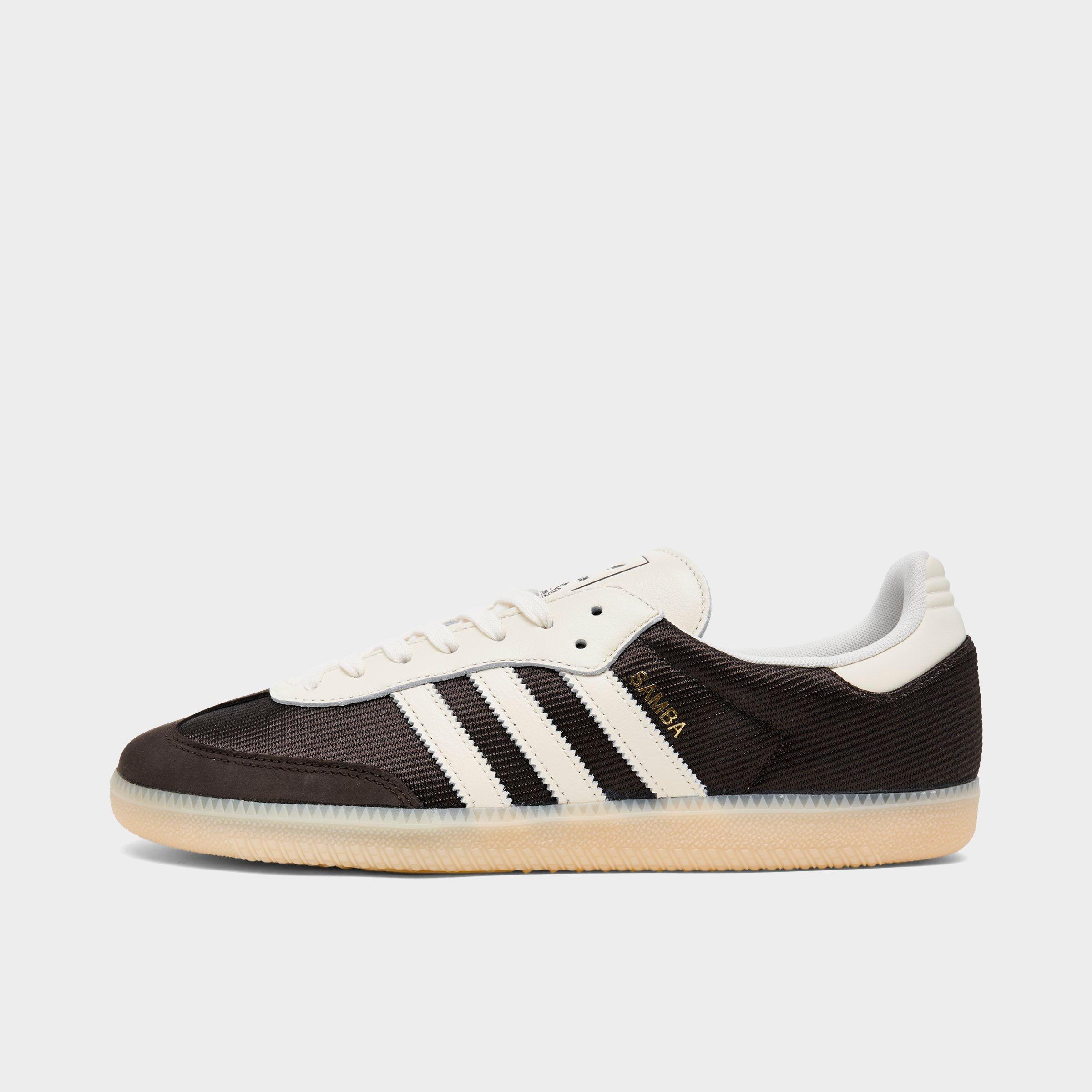 adidas Men's Originals Samba OG Nylon Casual Shoes in Aurora Coffee/Cream Size: 7.5