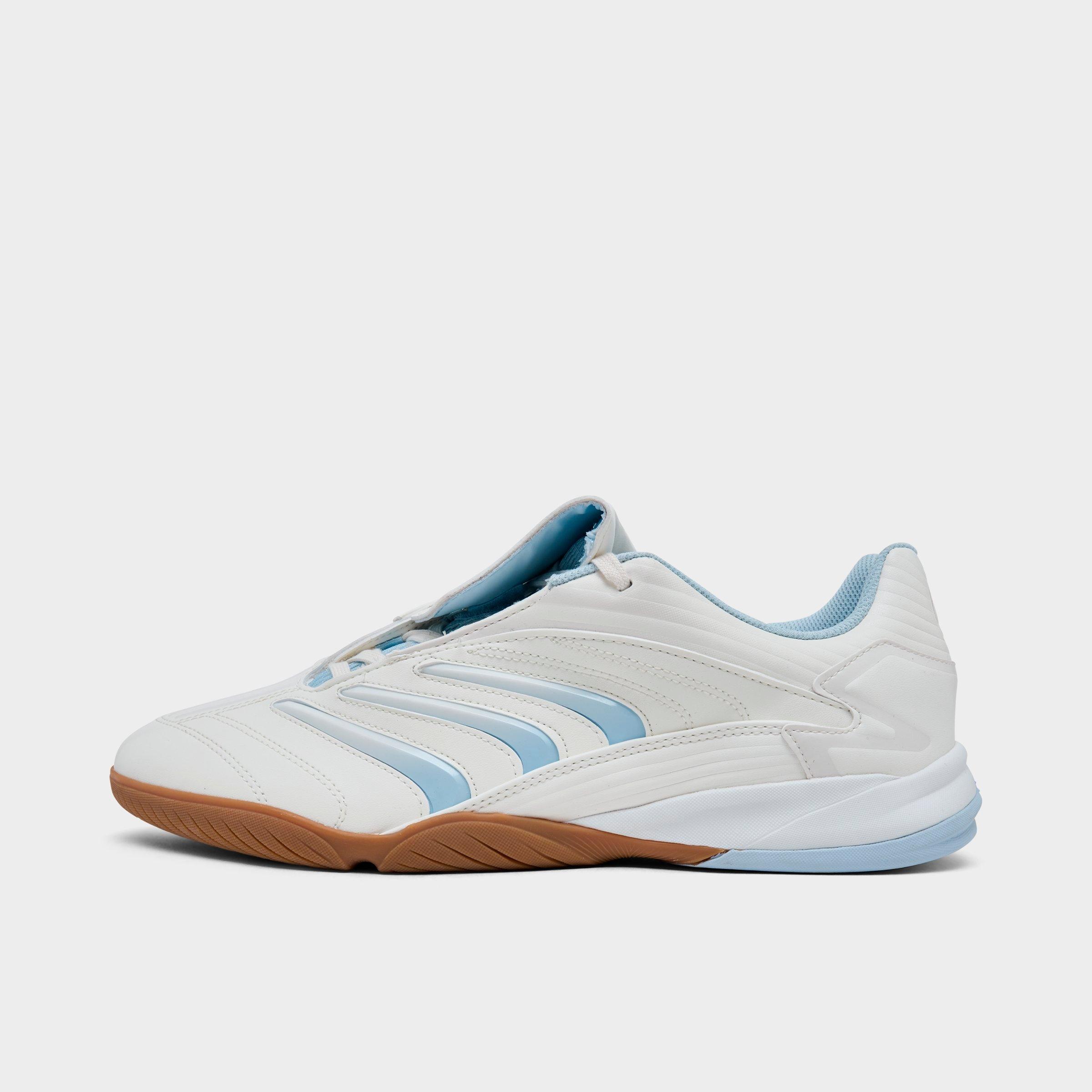 adidas Men's Predator Sala Casual Shoes in Off White/Crystal Sky/Gum Size: 8.5