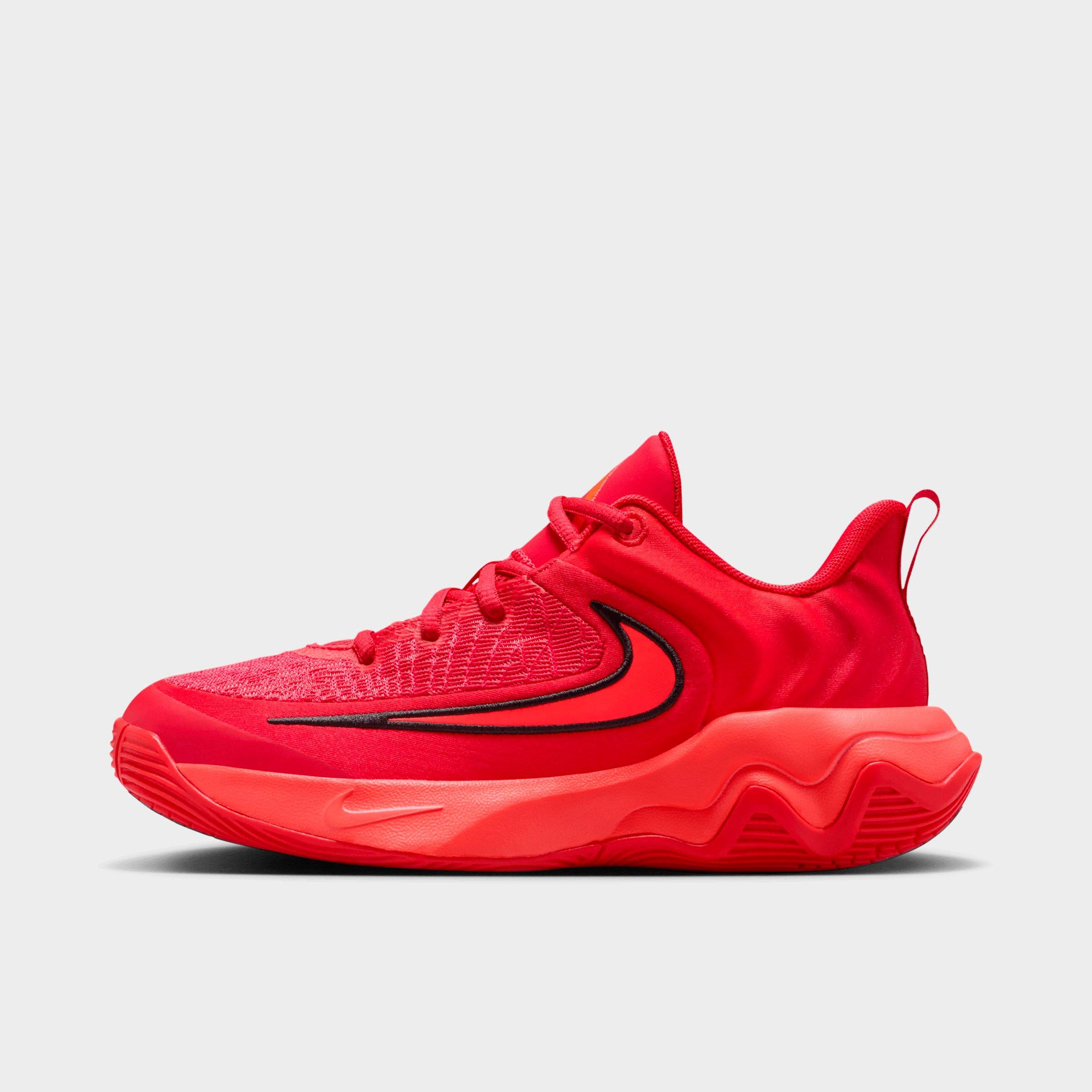 Nike Big Kids Giannis Immortality 4 Basketball Shoes in University Red/Light Crimson/Gym Red Size: 7.0