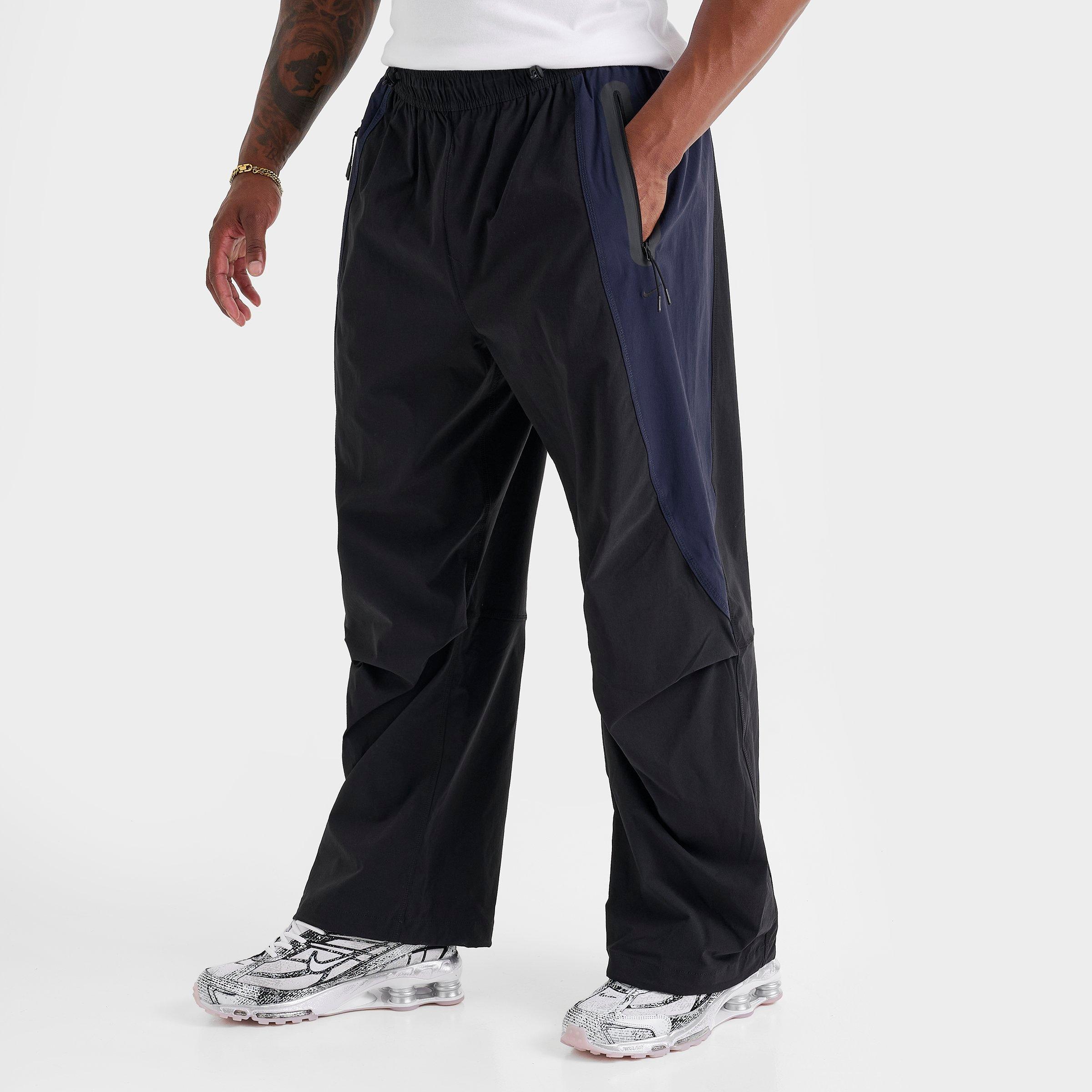 Nike Men's Tech Woven Pro Track Pants in Black/Obsidian/Black Size: XS