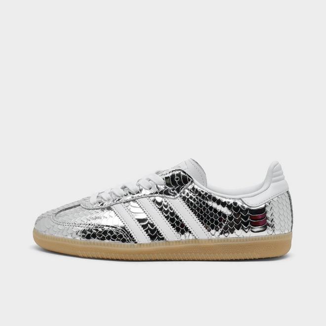 Women's adidas Originals Samba OG Metallic Crocodile Casual Shoes