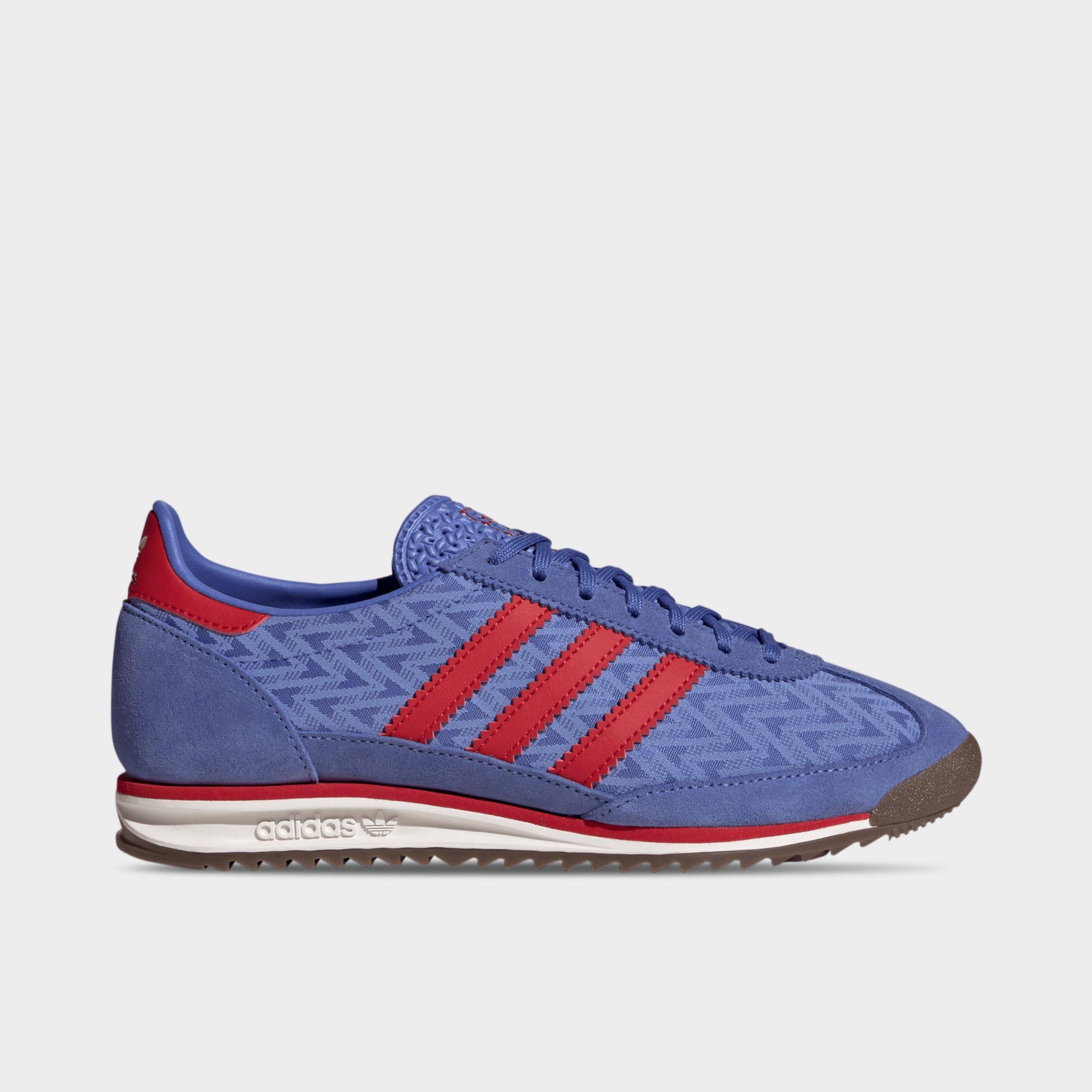 adidas Women's Originals SL 72 OG Casual Shoes in Real Lilac/Better Scarlet/Off White Size: 10.5